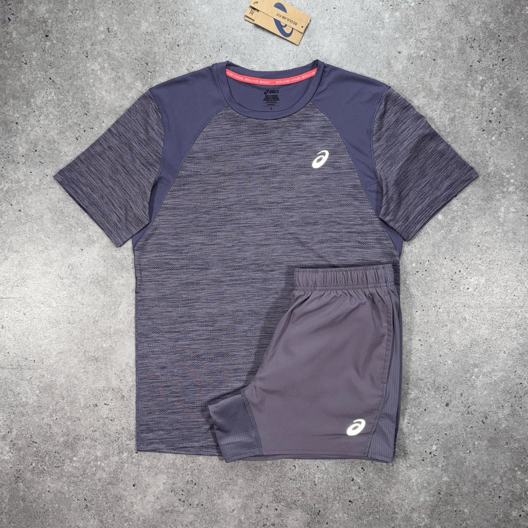 Asics road t-shirt 'lavender grey'