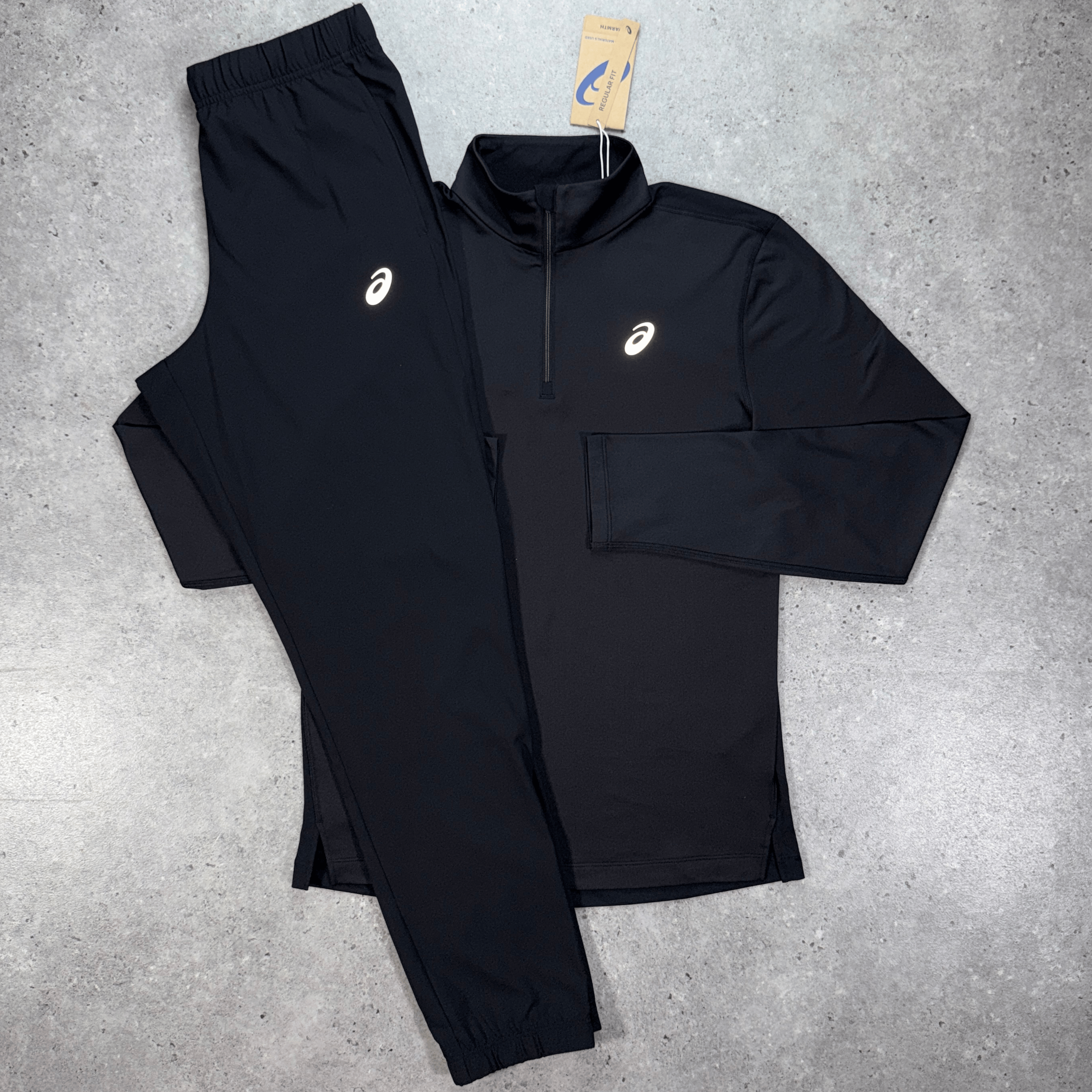 Asics therma 1/4 zip 'black'