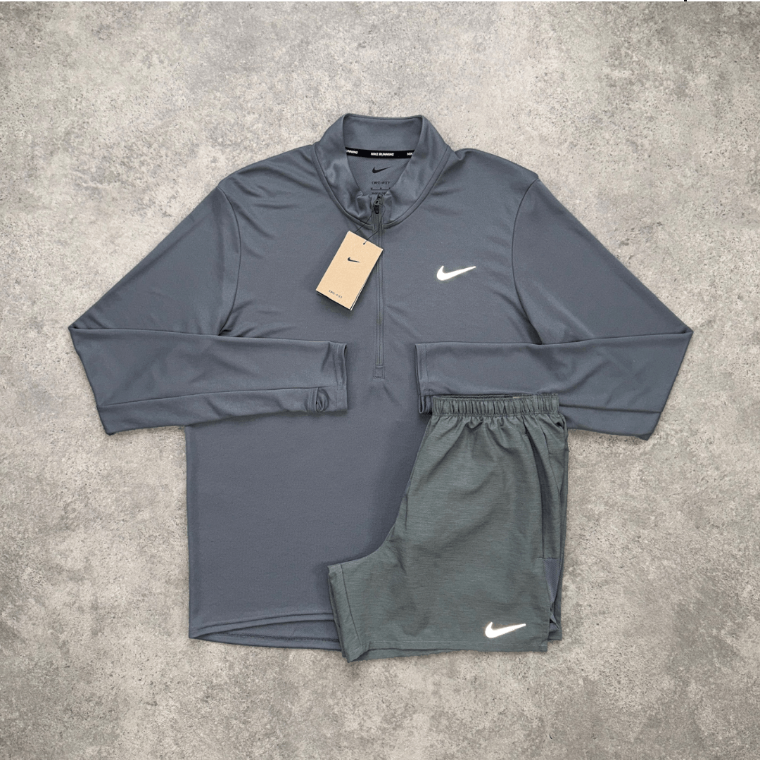 Nike 1/4 Zip Pacer Set 'Grey'