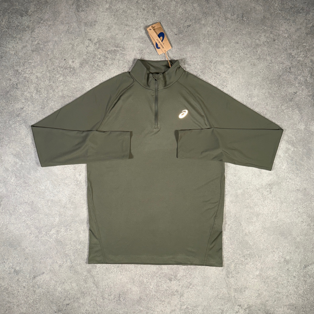 Men's ASICS Core 1/4 Zip in Brownstone