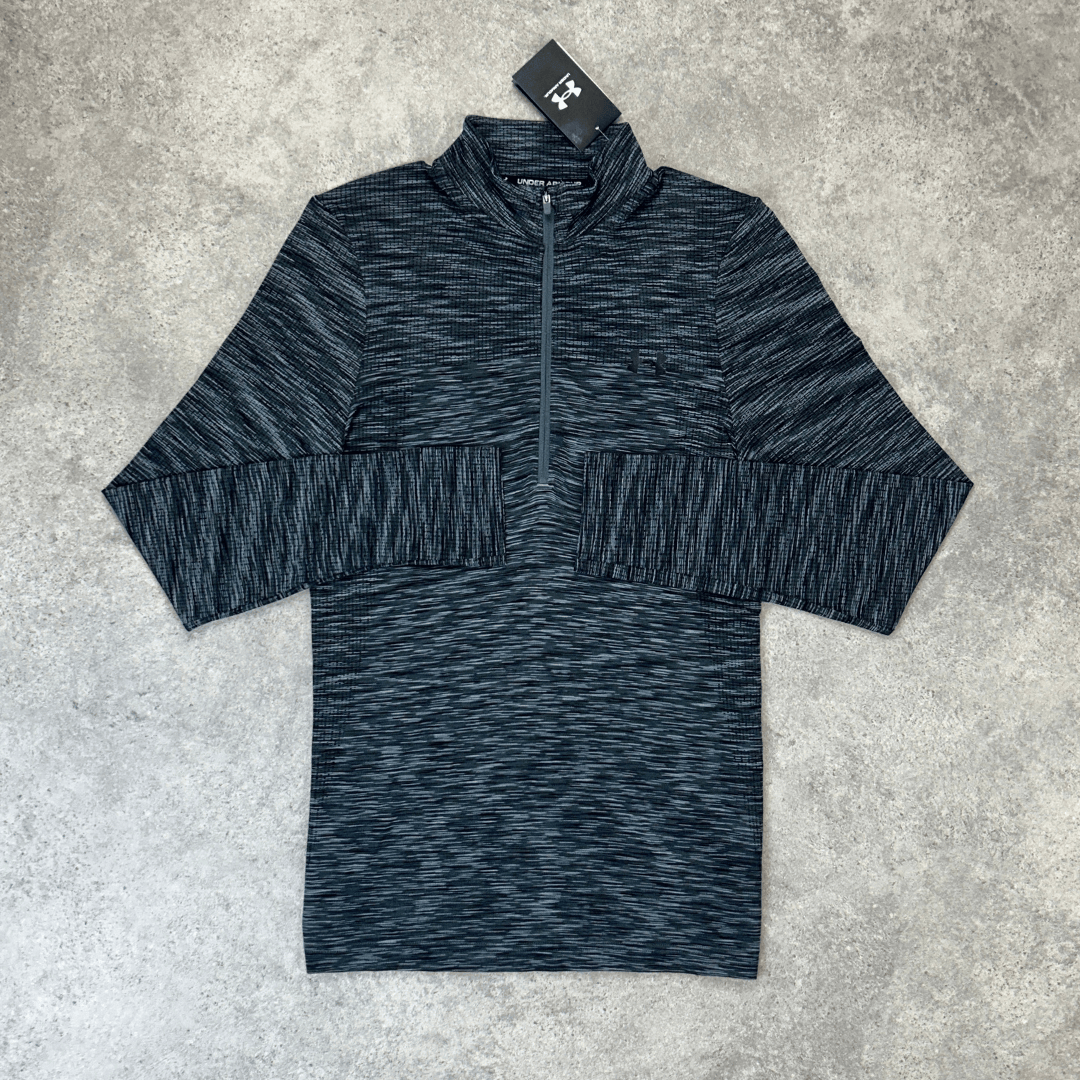 Under armour 1/4 zip seamless set 'black/grey'
