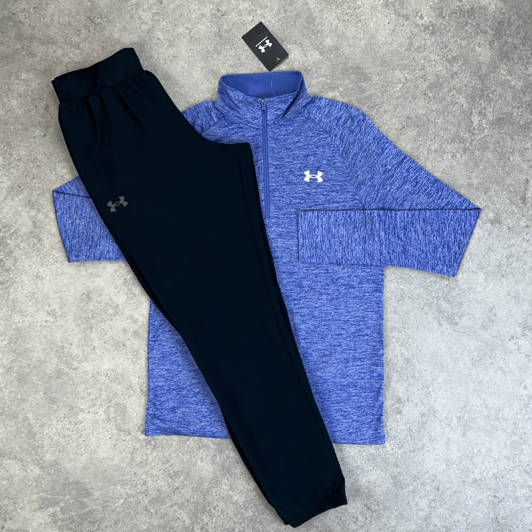 Under armour tech 1/4 zip set 'starlight purple/black'