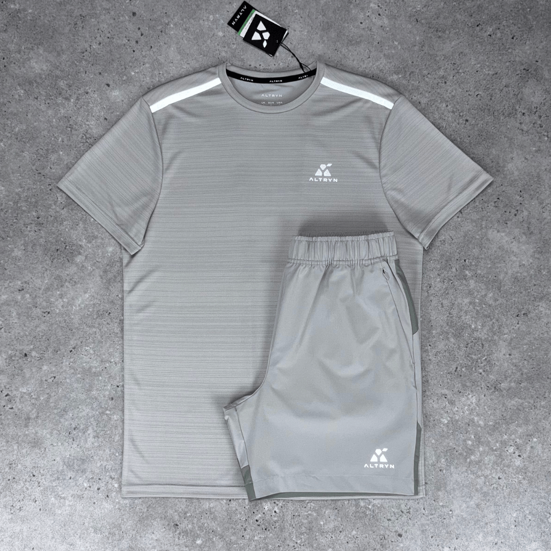 Altryn Bannister Tech T-shirt set 'Concrete/Grey Mix'