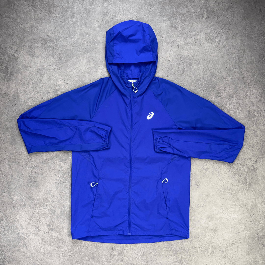 Men's ASICS Road Packable Lightweight Jacket 'Cobalt Burst'