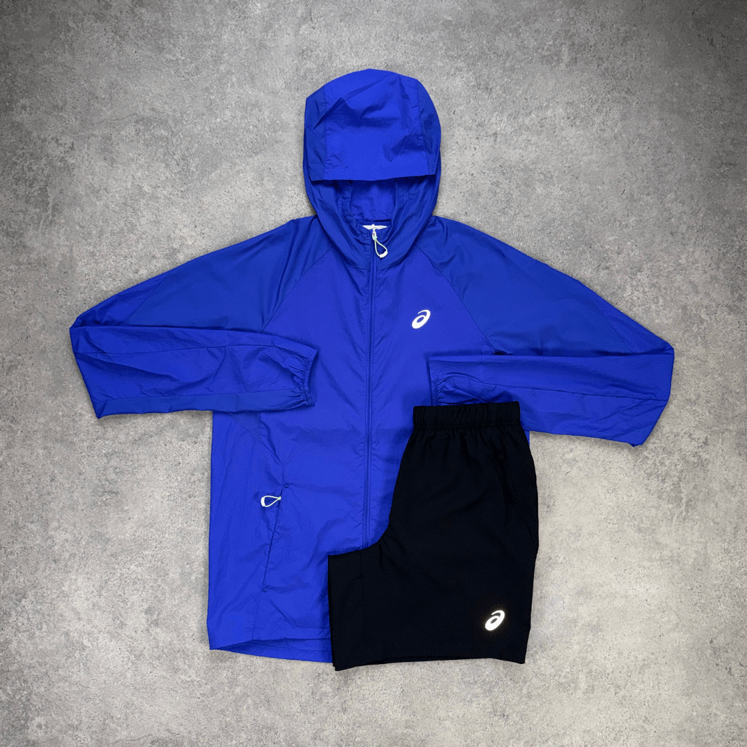 Men's ASICS Road Lightweight Shorts Set 'Cobalt Burst/Black'