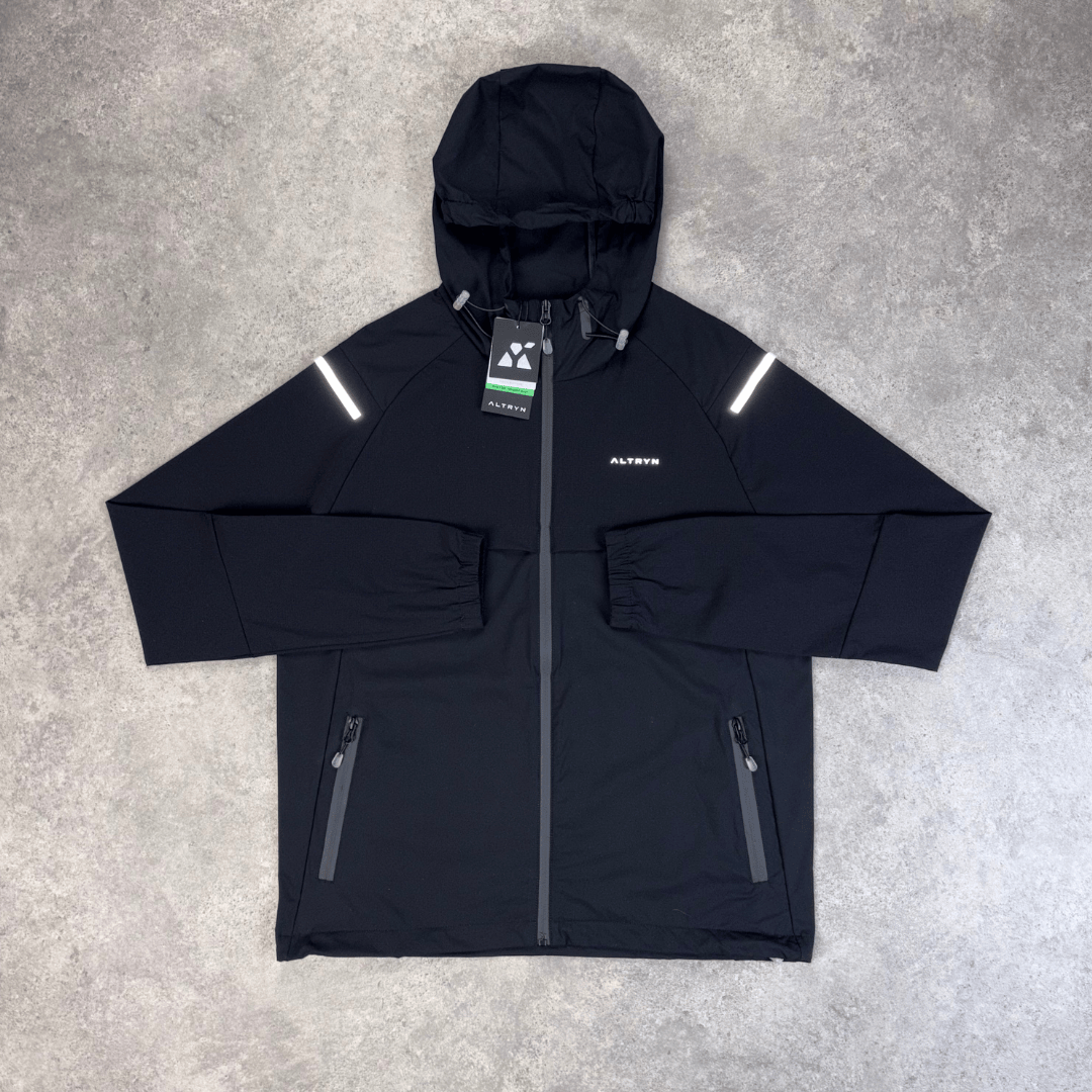 Men's Altryn Ascend Tech Running Jacket in Black