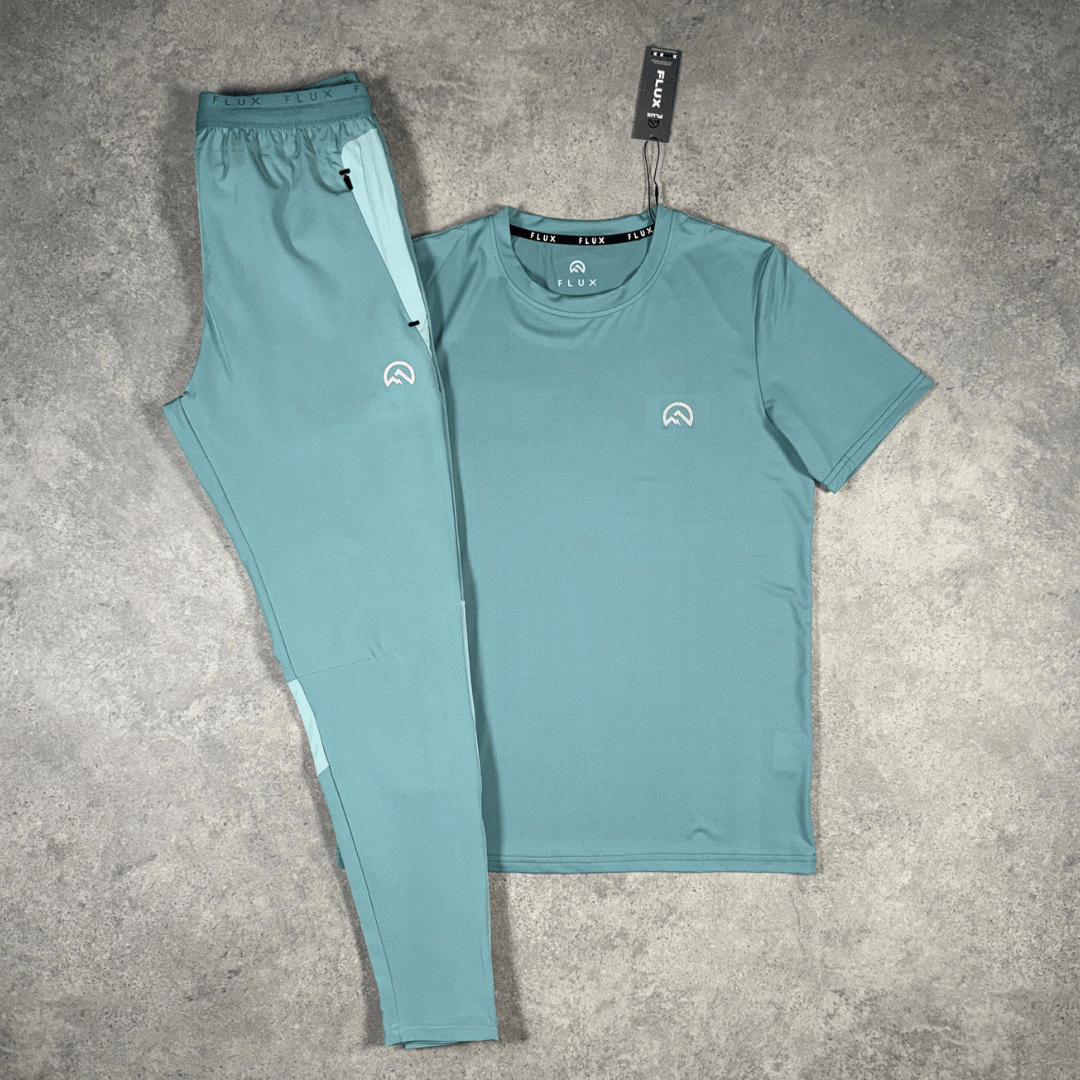 Men's Flux Graphic T-Shirt Pants Set 'Sage Green'
