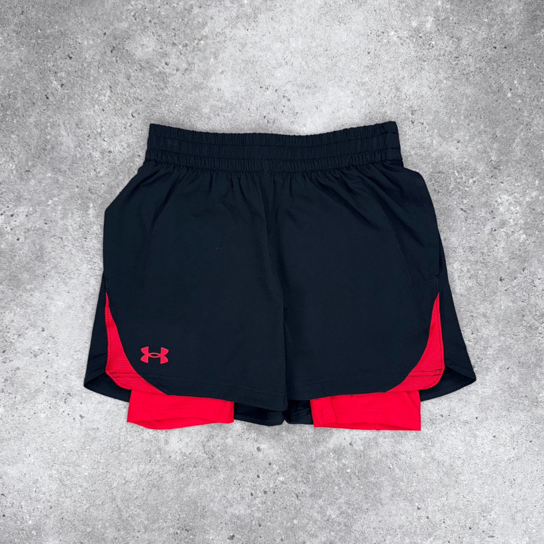 Under armour elevate 2in1 shorts 'red'