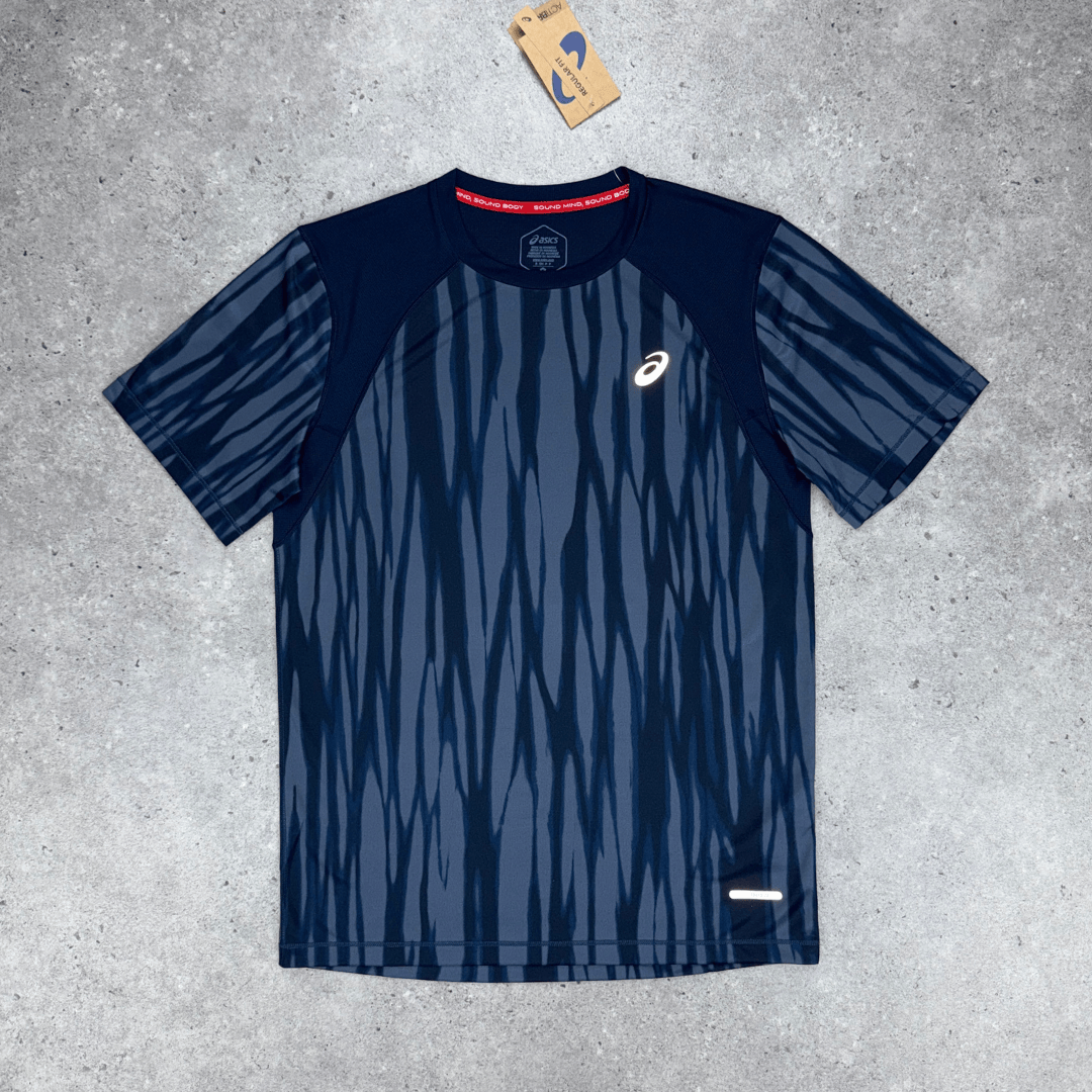 Asics printed t-shirt 'midnight'