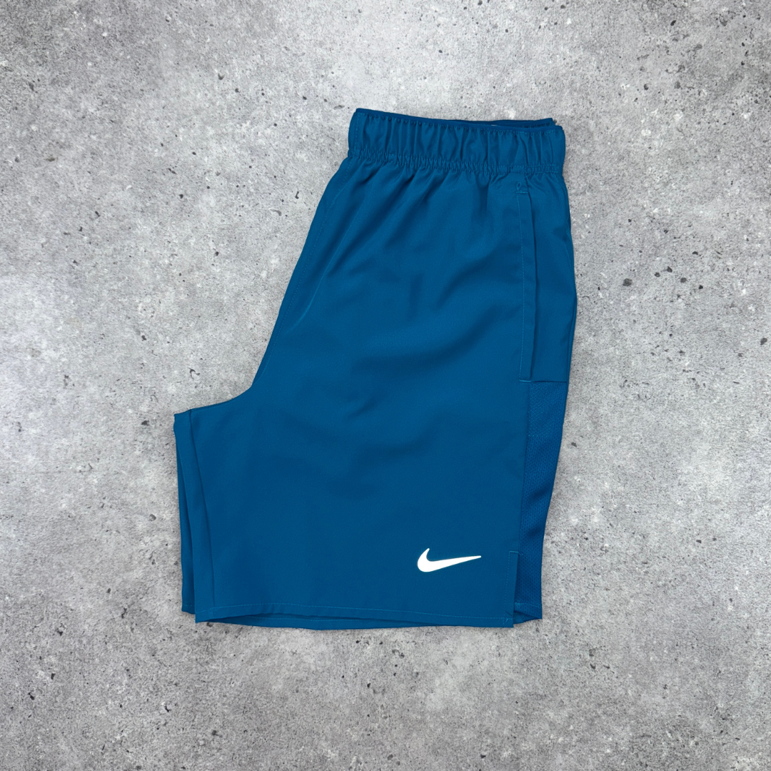 Nike windrunner miler challenger short tri-set 'green abyss'