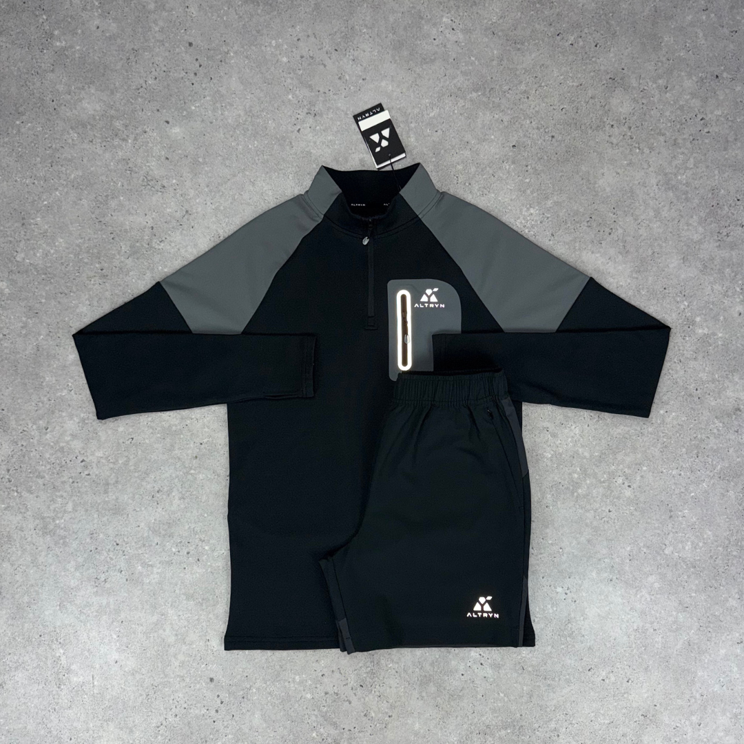 Altryn Anderson 1/4 Zip set 'Black/Grey'