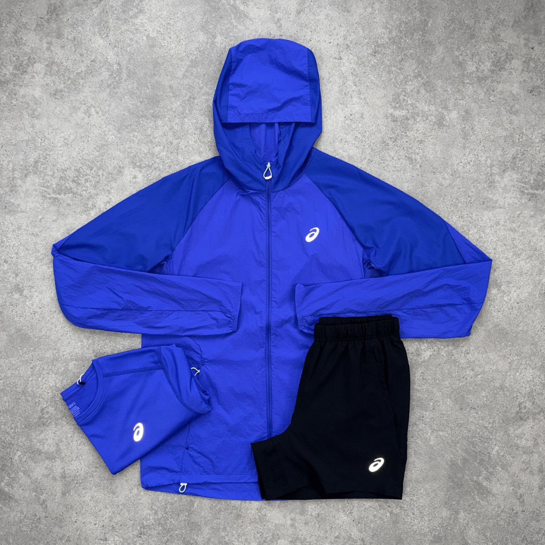 Men's ASICS Road Lightweight Shorts Tri-Set 'Cobalt Burst/Black'