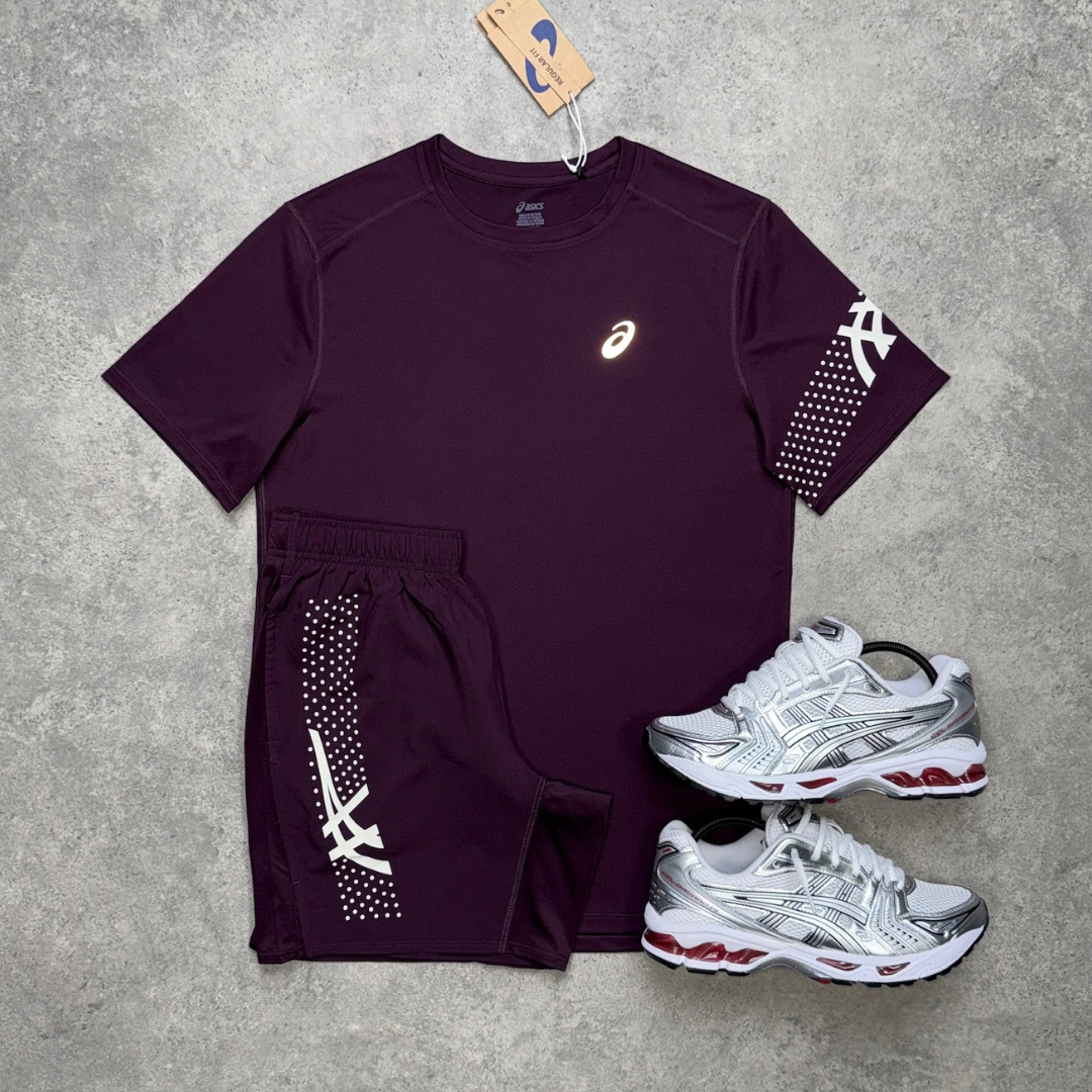 Men's ASICS Icon Gel-Kayano 14 Tri-Set 'Dark Aubergine/White Pure Silver'
