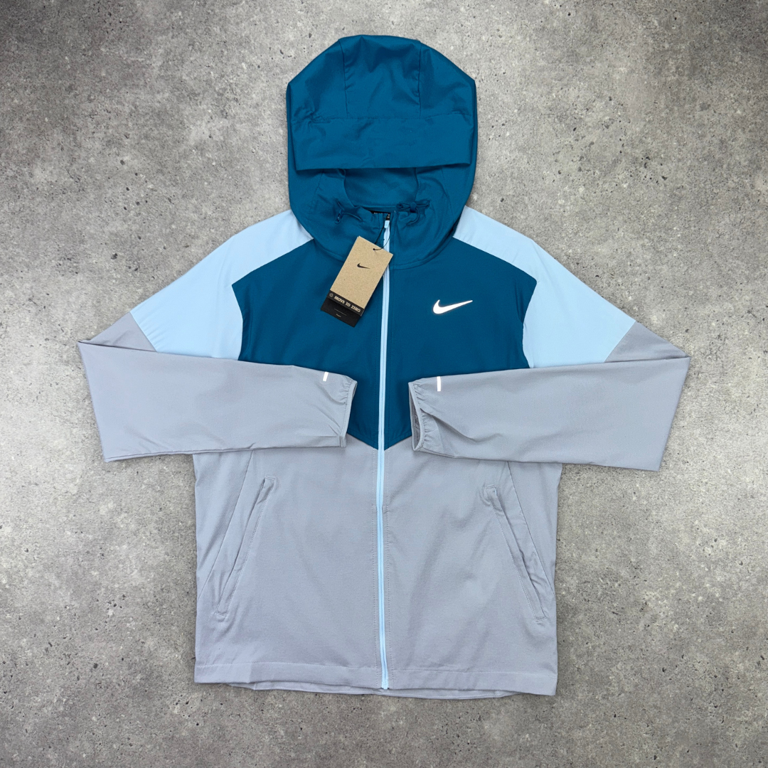 Nike windrunner miler challenger short tri-set 'green abyss'