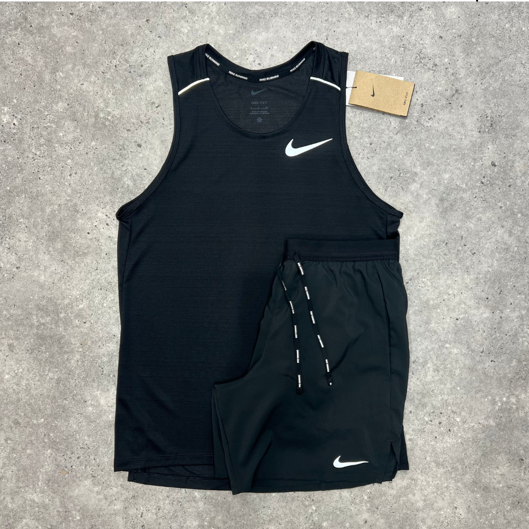 Nike miler 1.0 vest set 'black'