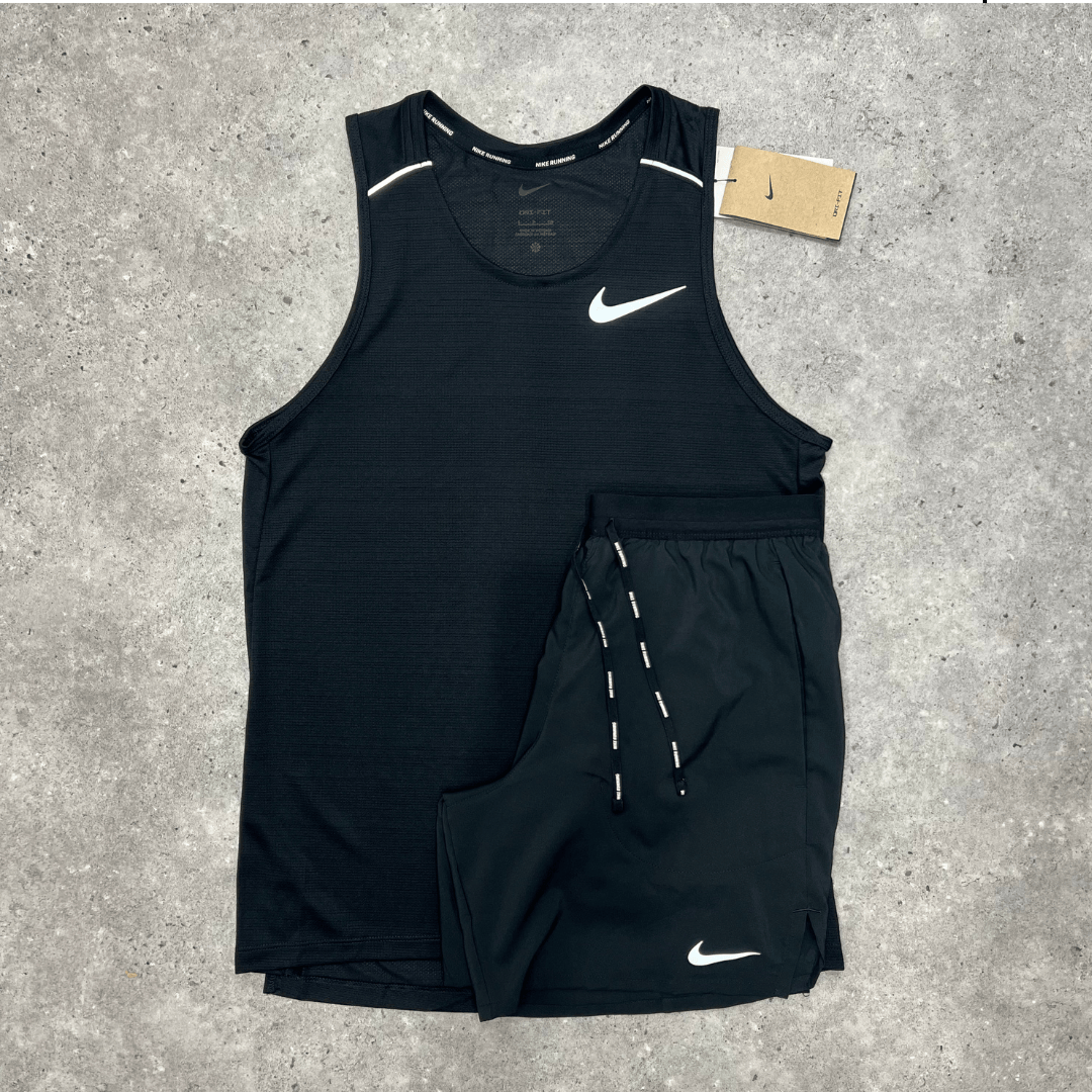 Nike miler vest set 'black'