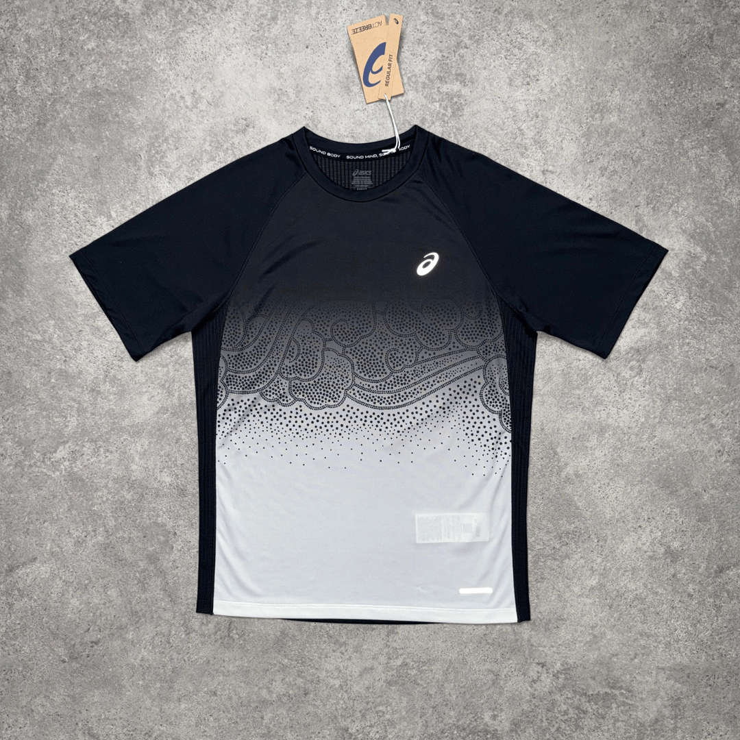 Men's ASICS Road Fade T-Shirt 'Black/Cream'