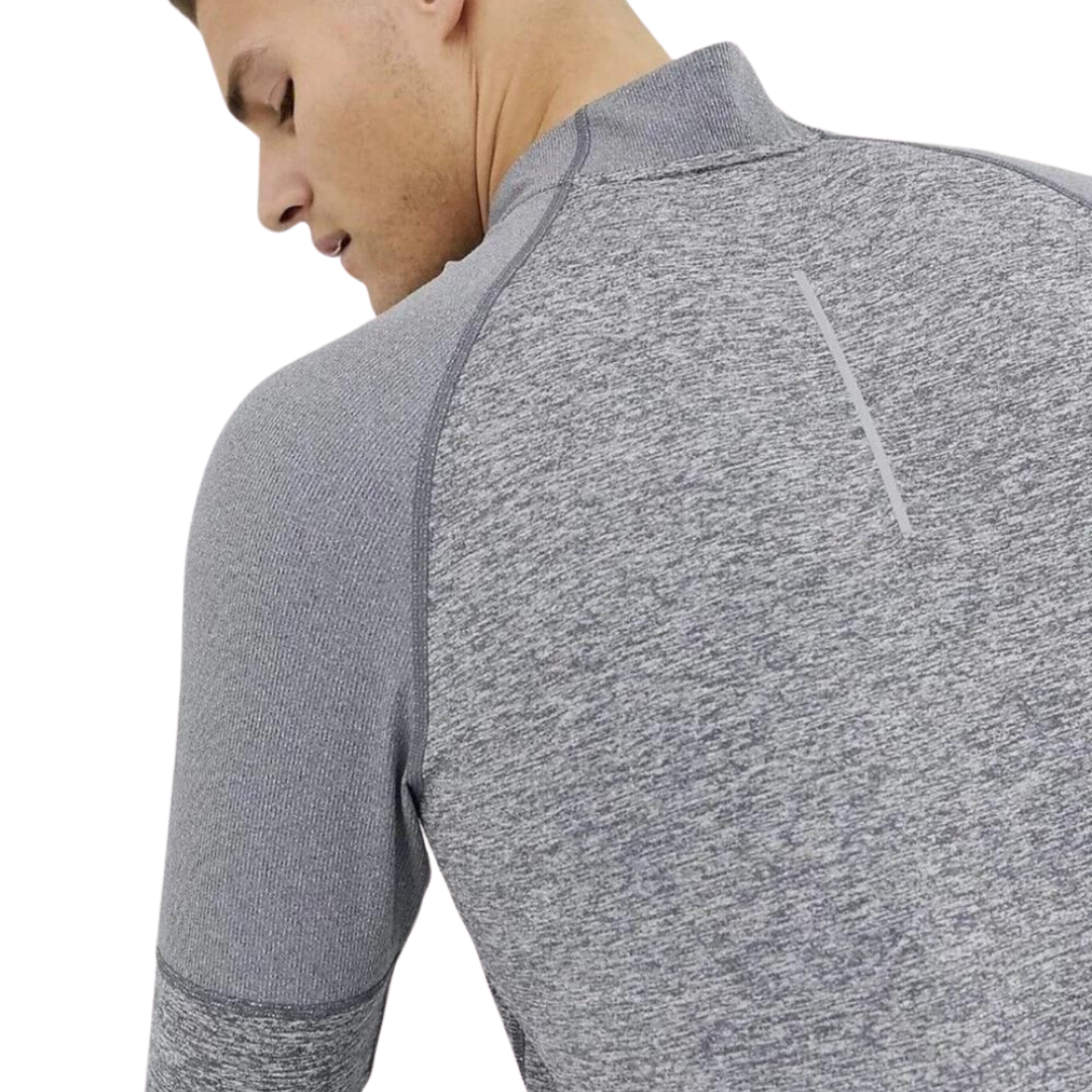 Nike 1/4 Zip Running Top 'Grey'