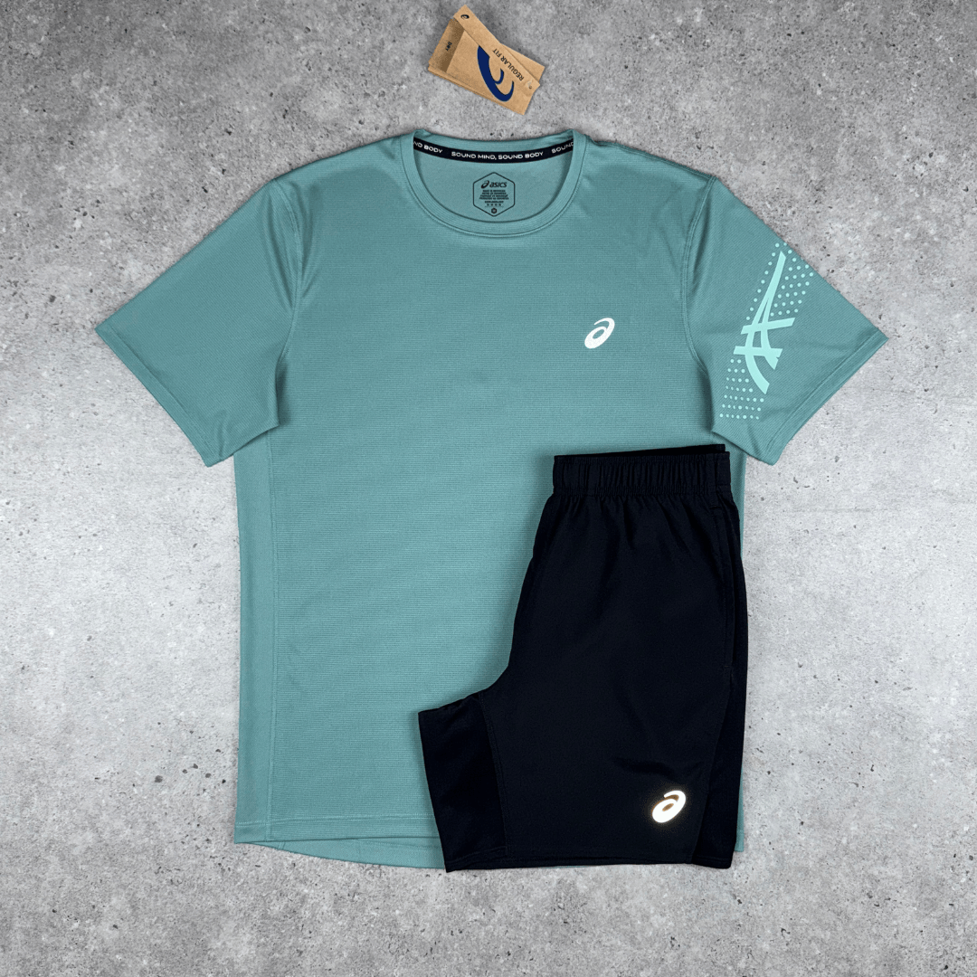 Asics icon t-shirt set 'light celadon'
