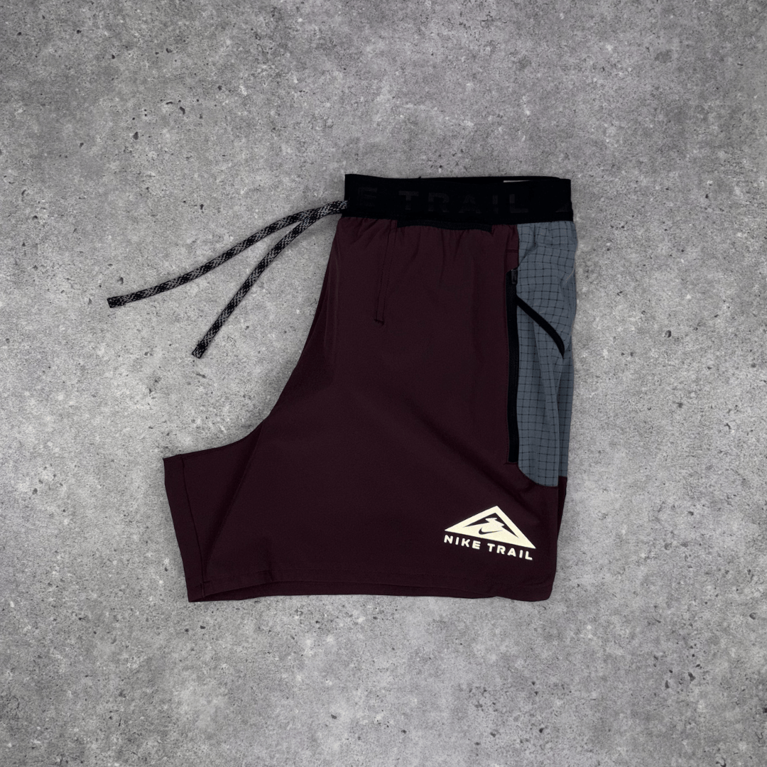 Nike flex 13cm trail shorts 'burgundy crush'