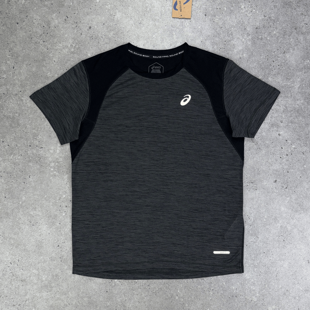 ASICS Road T-Shirt Lite Pants Set 'Black/Grey'