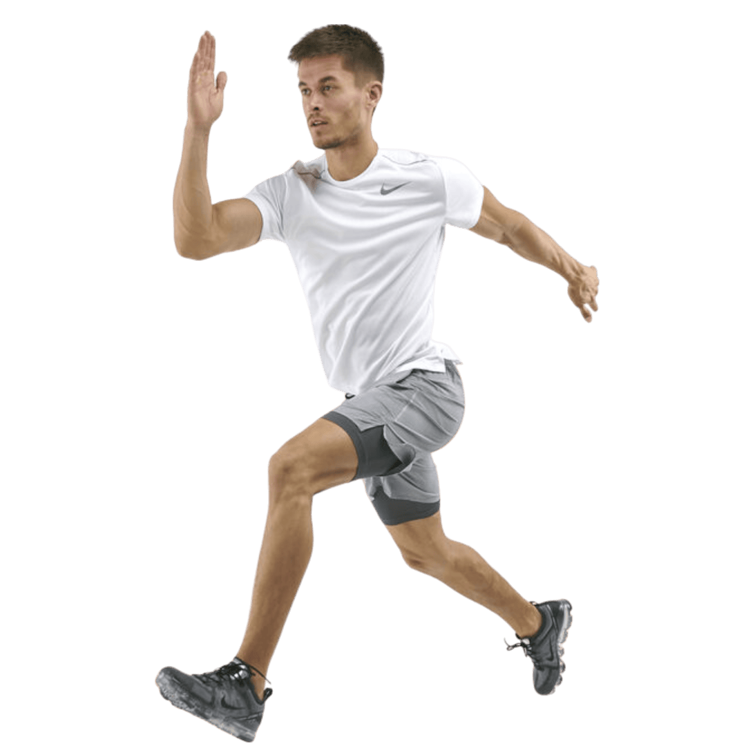 Nike miler 1.0 T-shirt 'white'