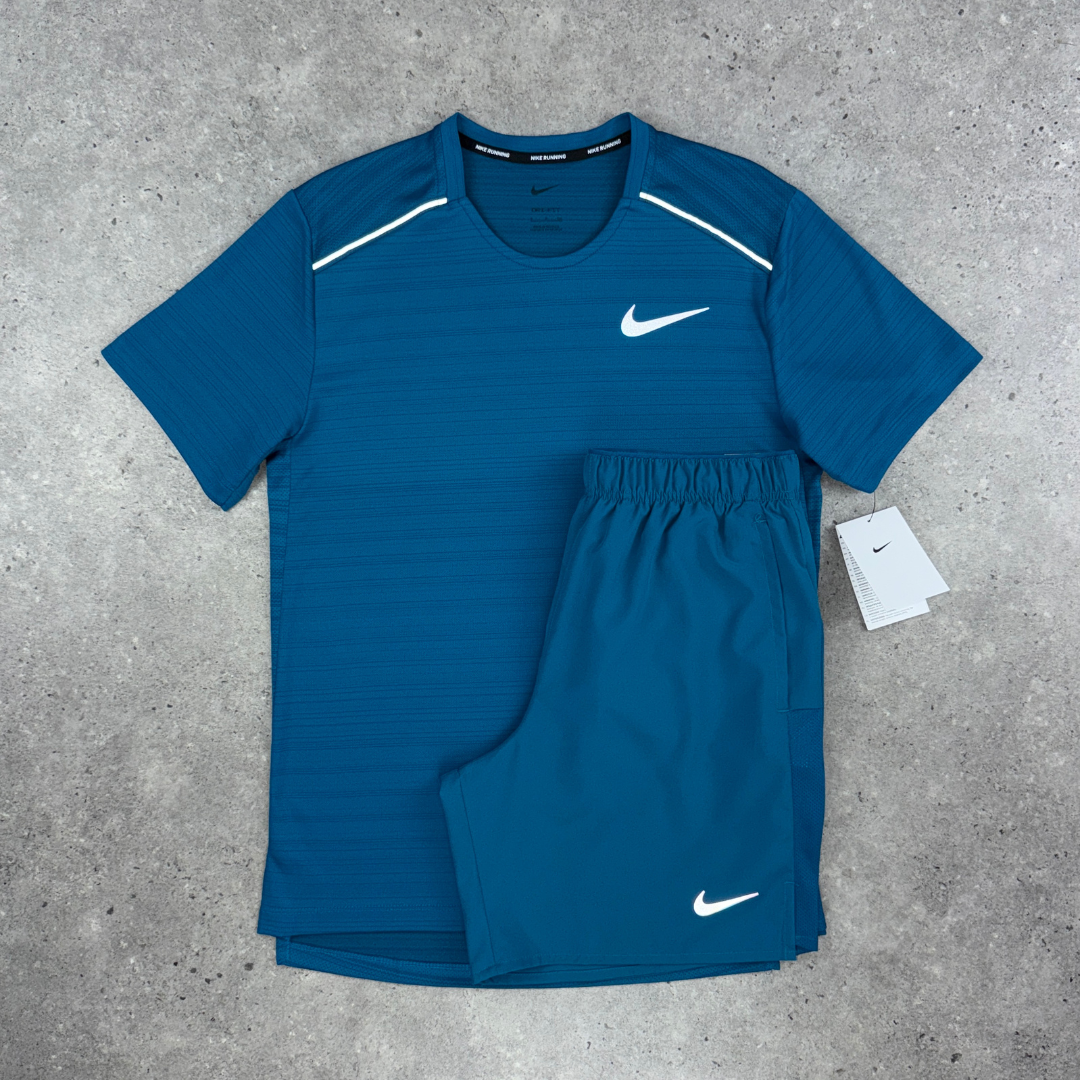 Nike miler 1.0 T-shirt 'green abyss'