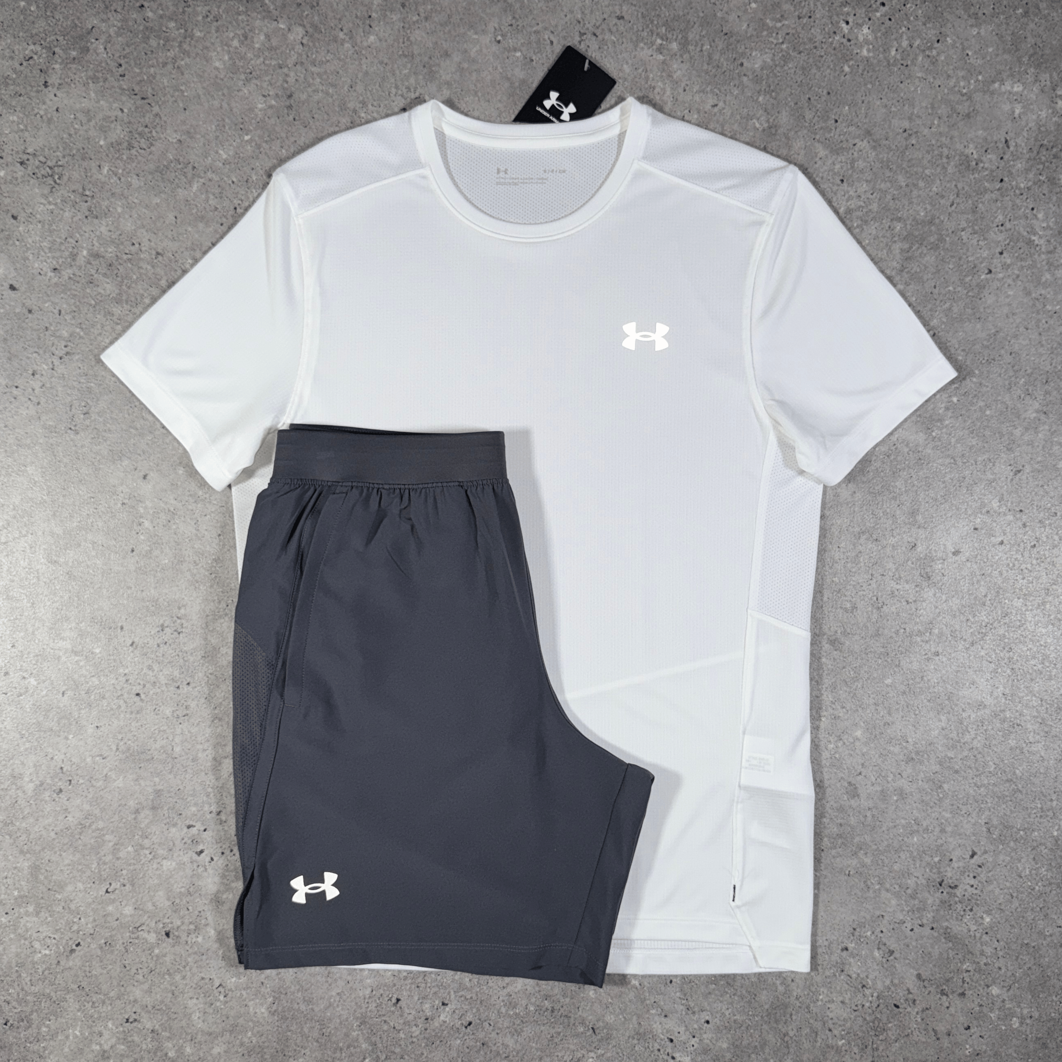 Under armour speed stride set 'white/grey'
