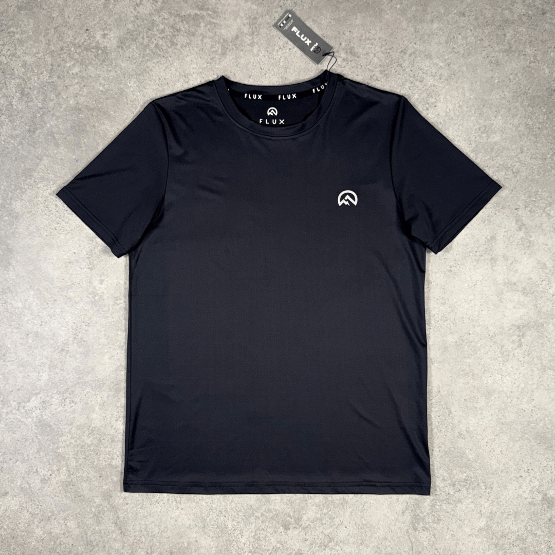 Men's Flux Graphic Logo T-Shirt in Black/Graphite