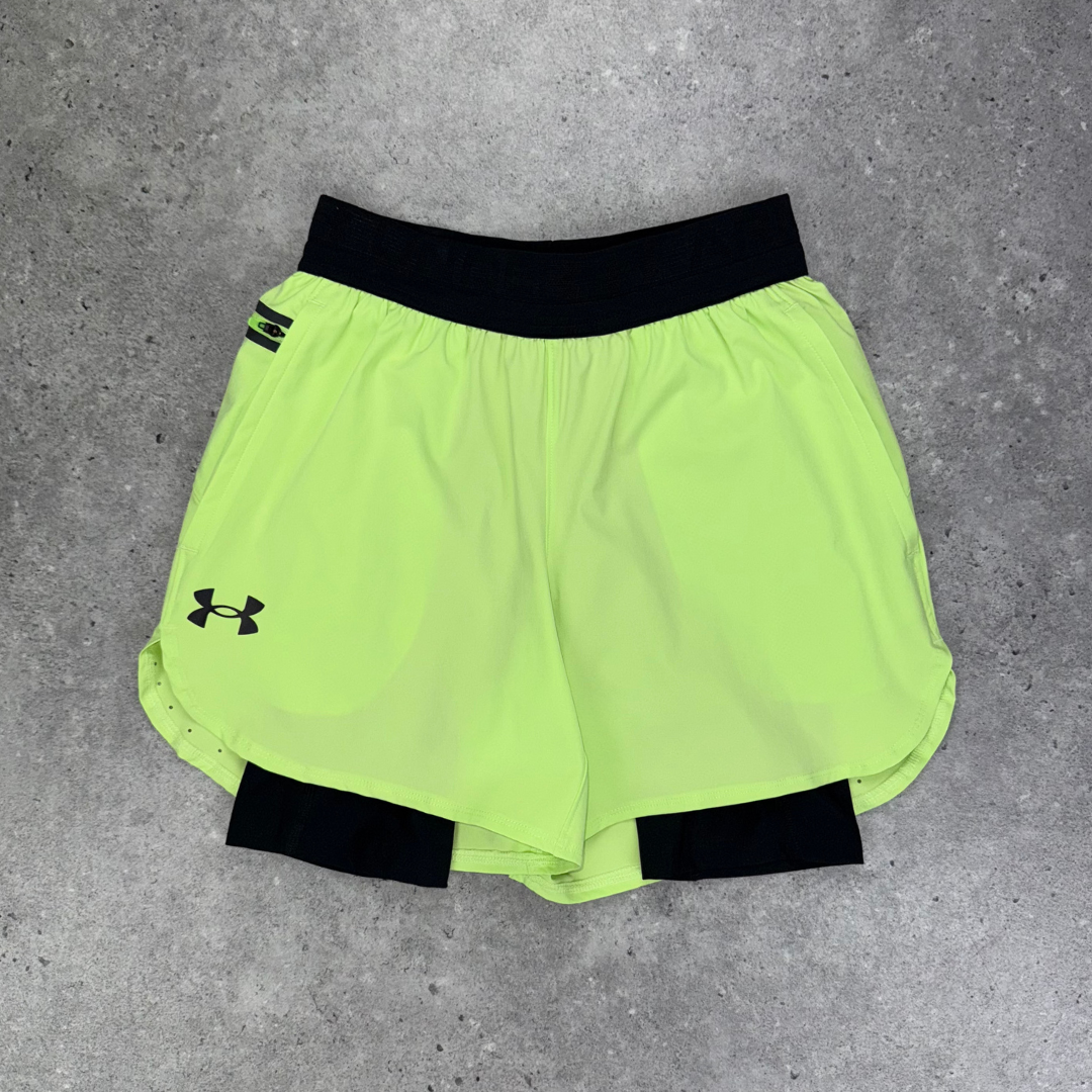 Under armour vanish 2in1 shorts 'lime'