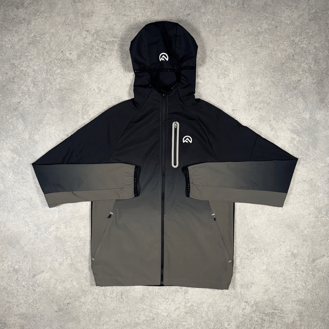 Men's Flux Gradient Jacket in Black and Graphite