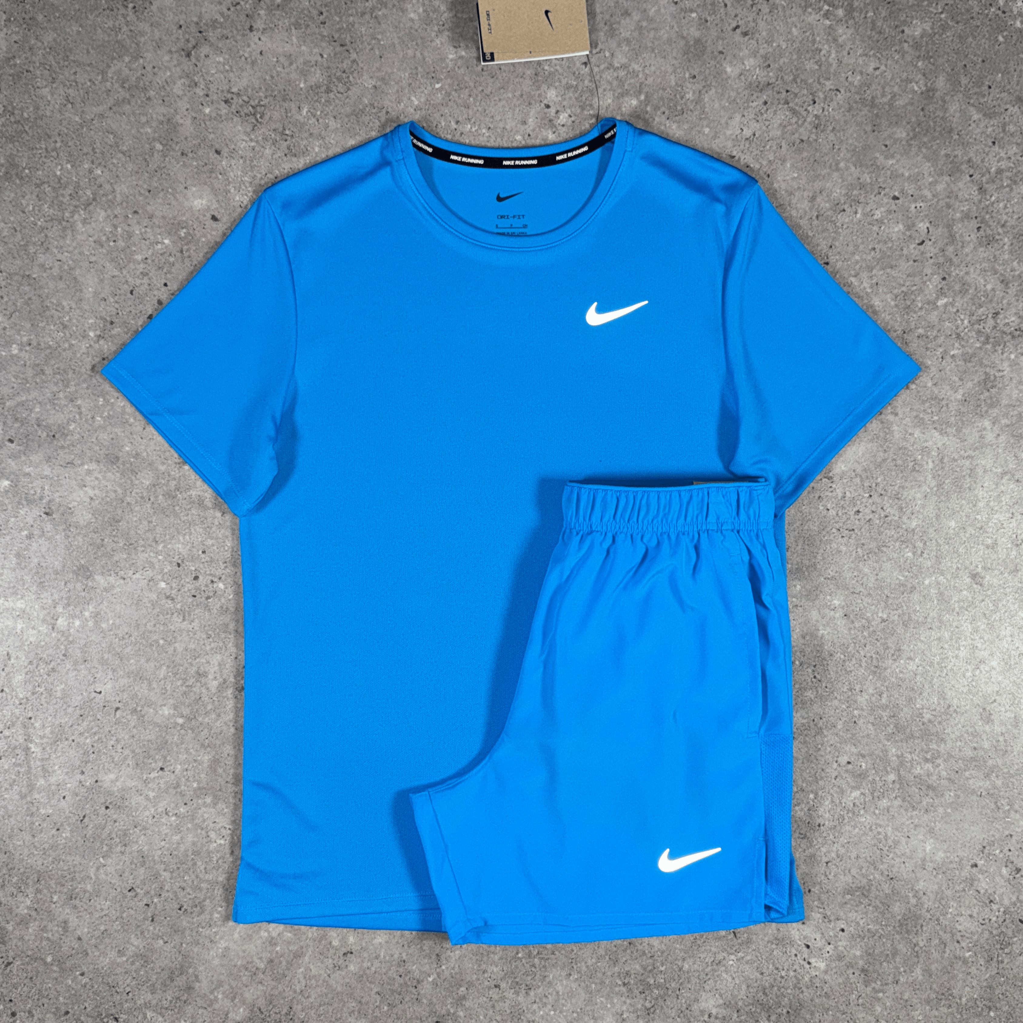 Nike windrunner miler challenger short tri-set 'blue hero'