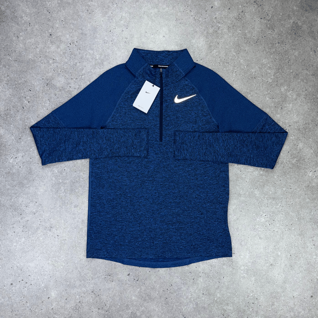 Nike 1/4 zip running top 'blue'