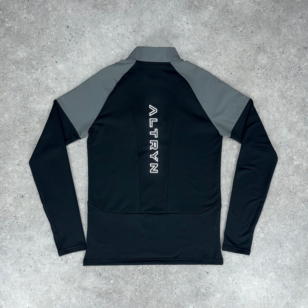 Altryn Anderson 1/4 Zip tracksuit set 'Black/Grey'