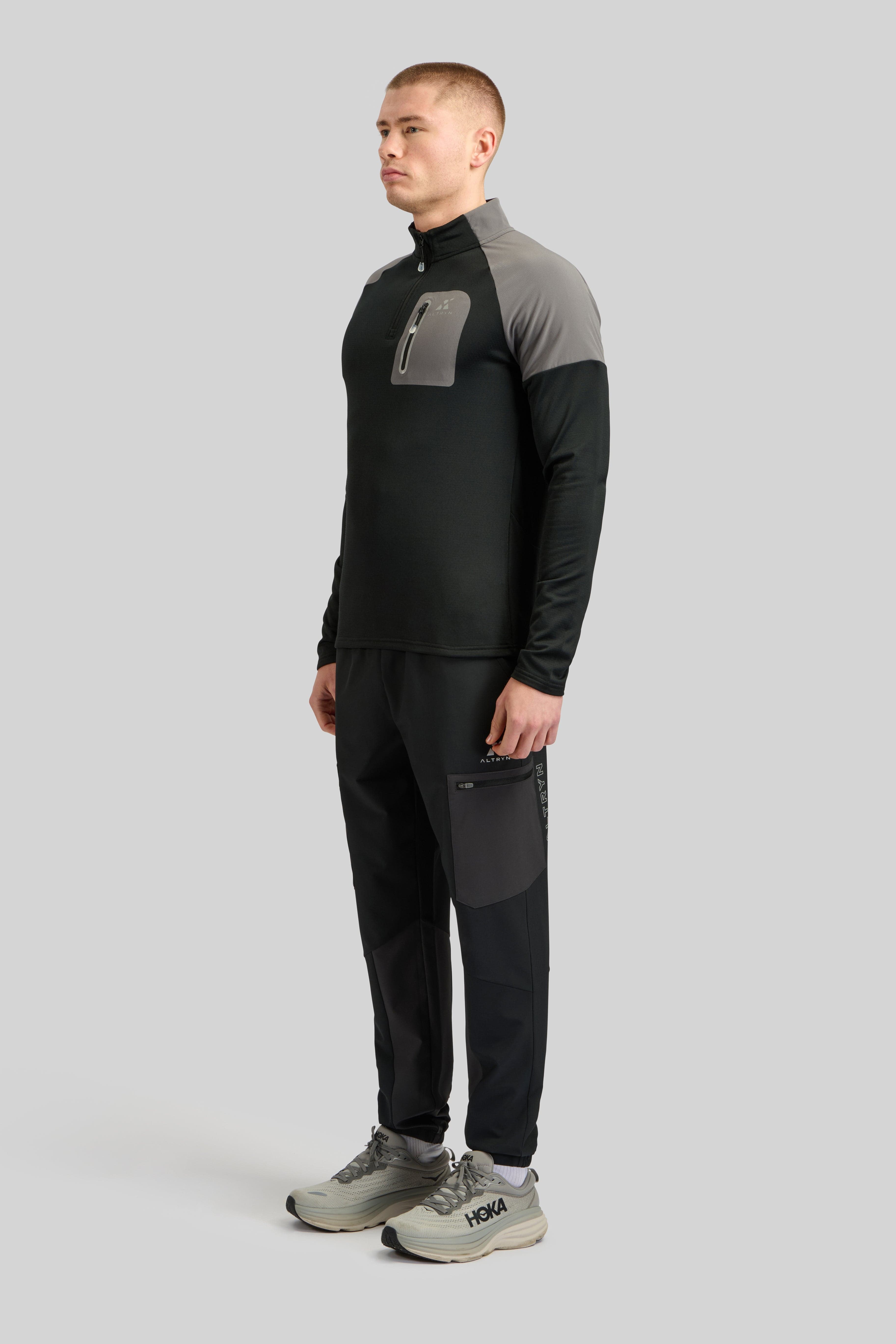 Altryn Anderson Quarter Zip 'Black/Grey'