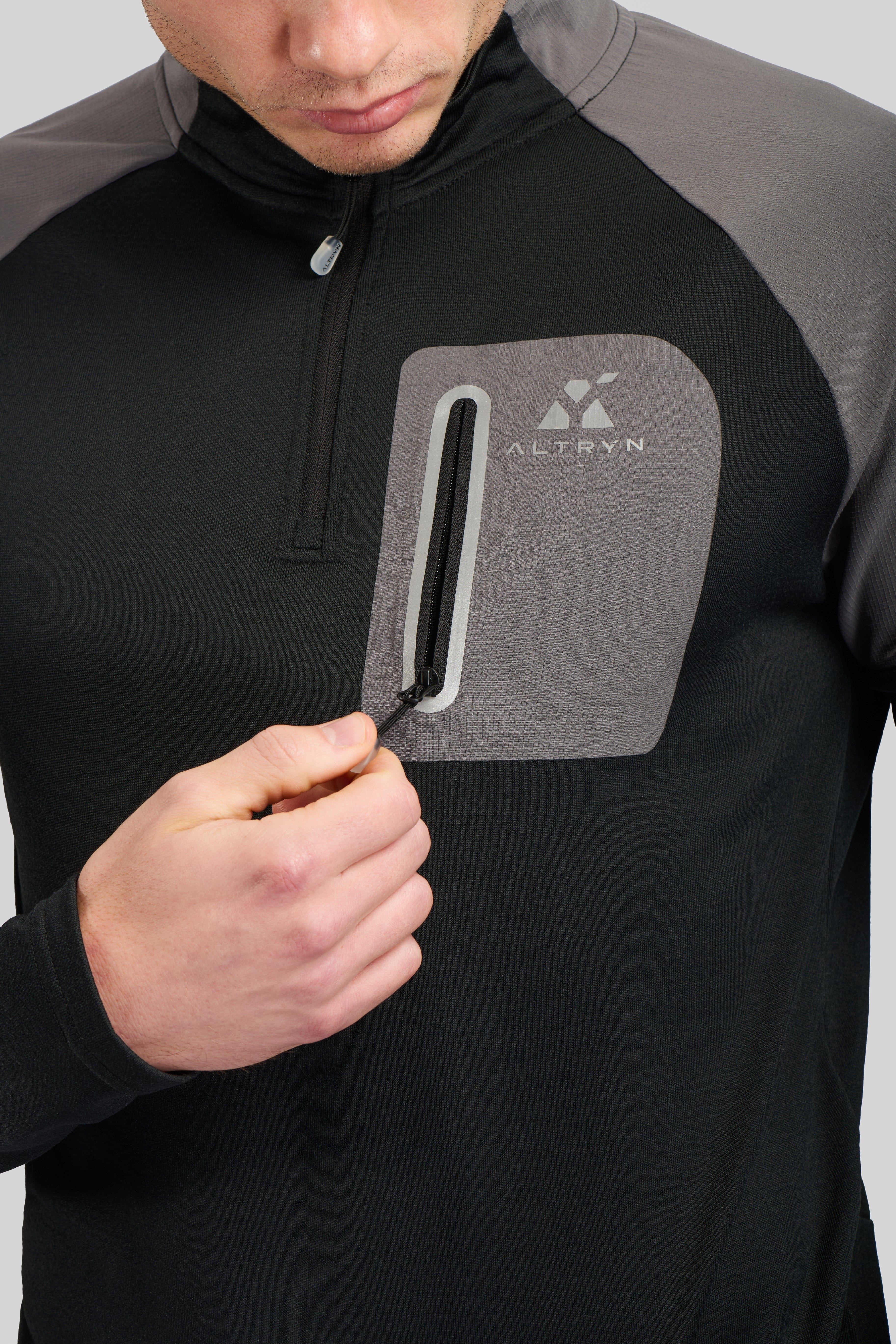 Altryn Anderson Quarter Zip 'Black/Grey'