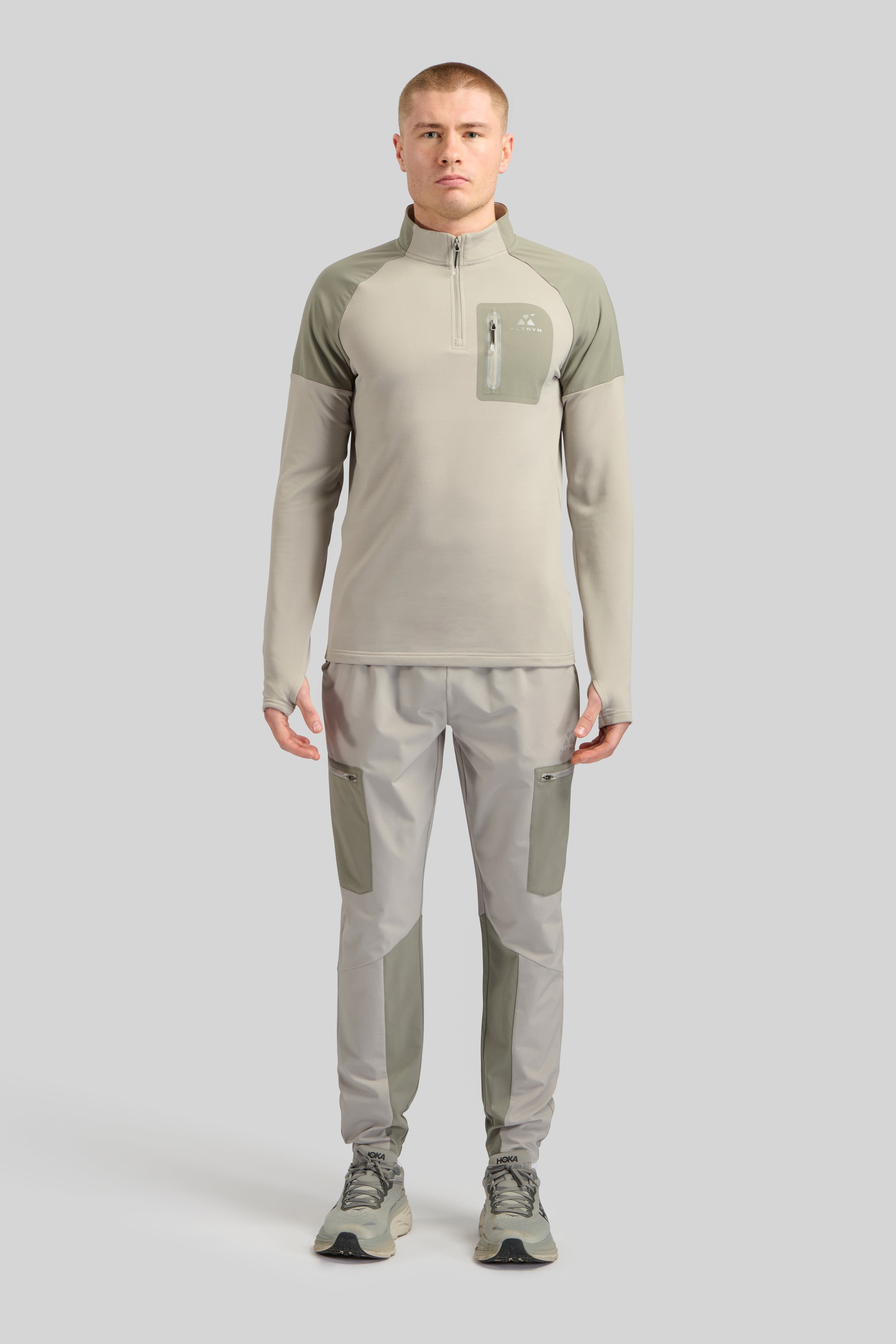 Altryn Anderson Quarter Zip 'Grey Mix'