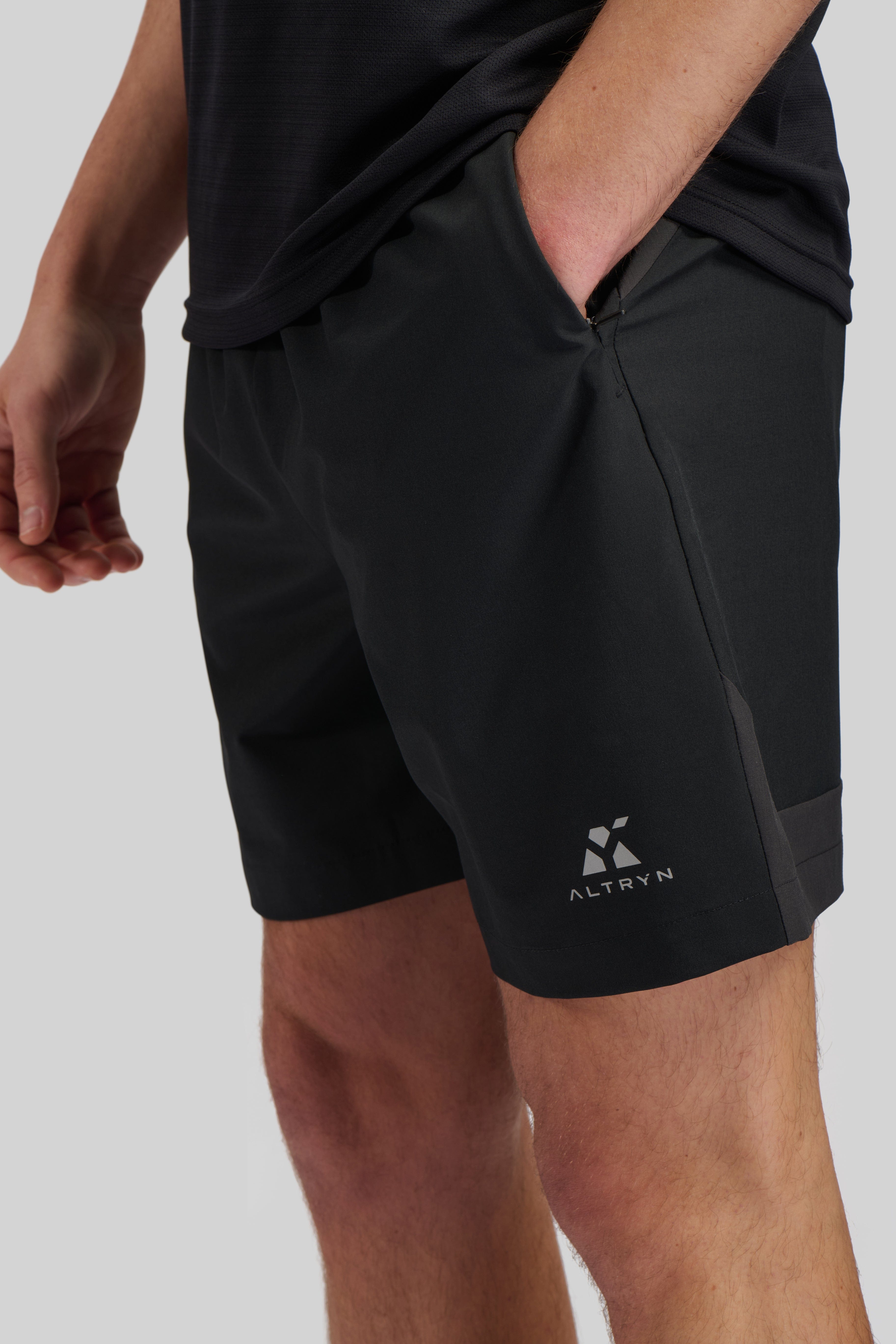 Altryn Elliot Tech Shorts 'Black/Grey'