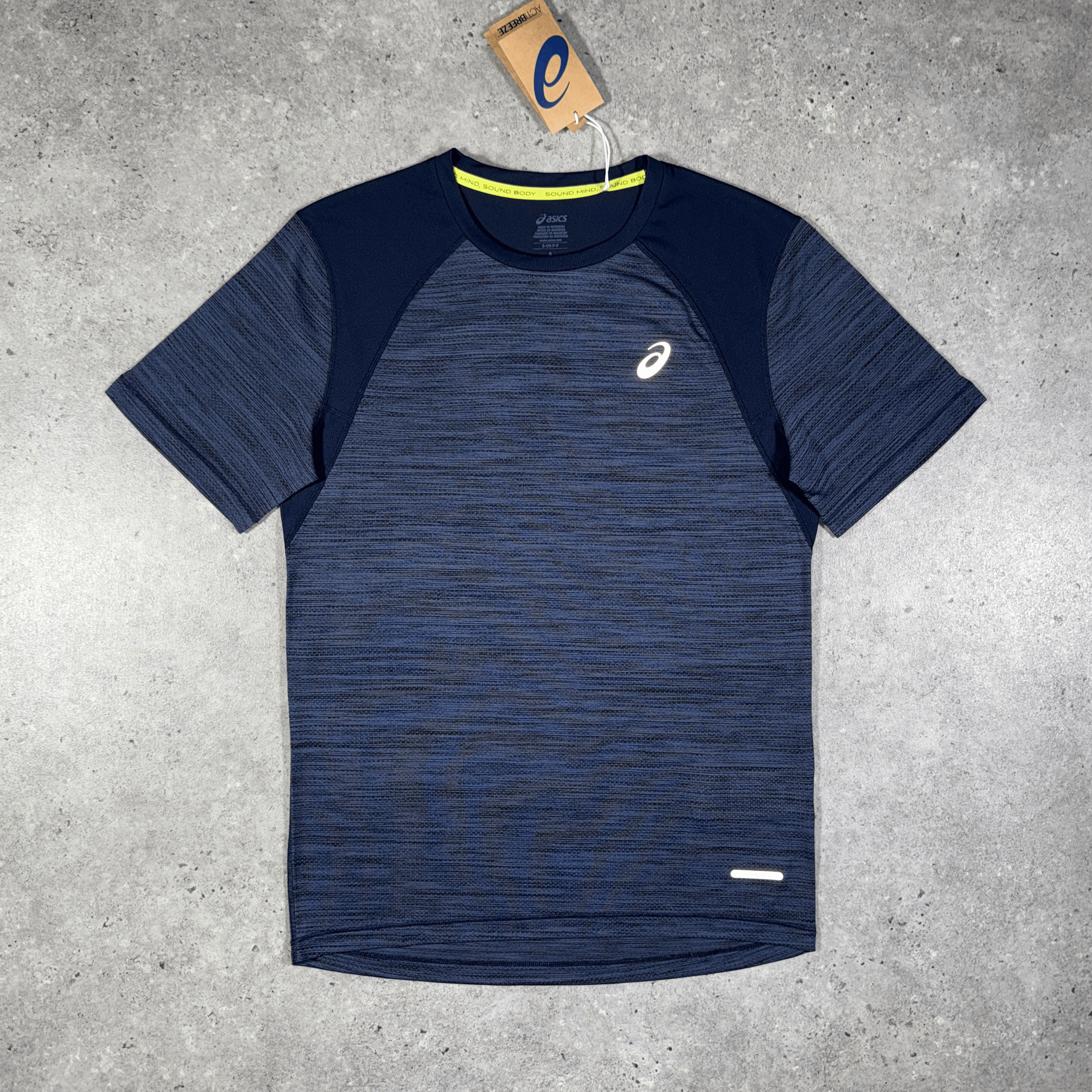 Men's Asics road t-shirt in midnight
