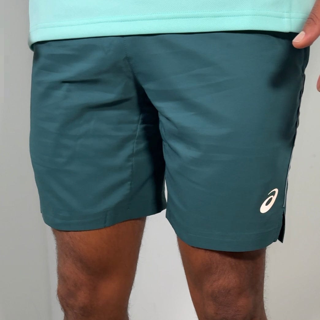 Men's Asics run short 18cm in saxon green