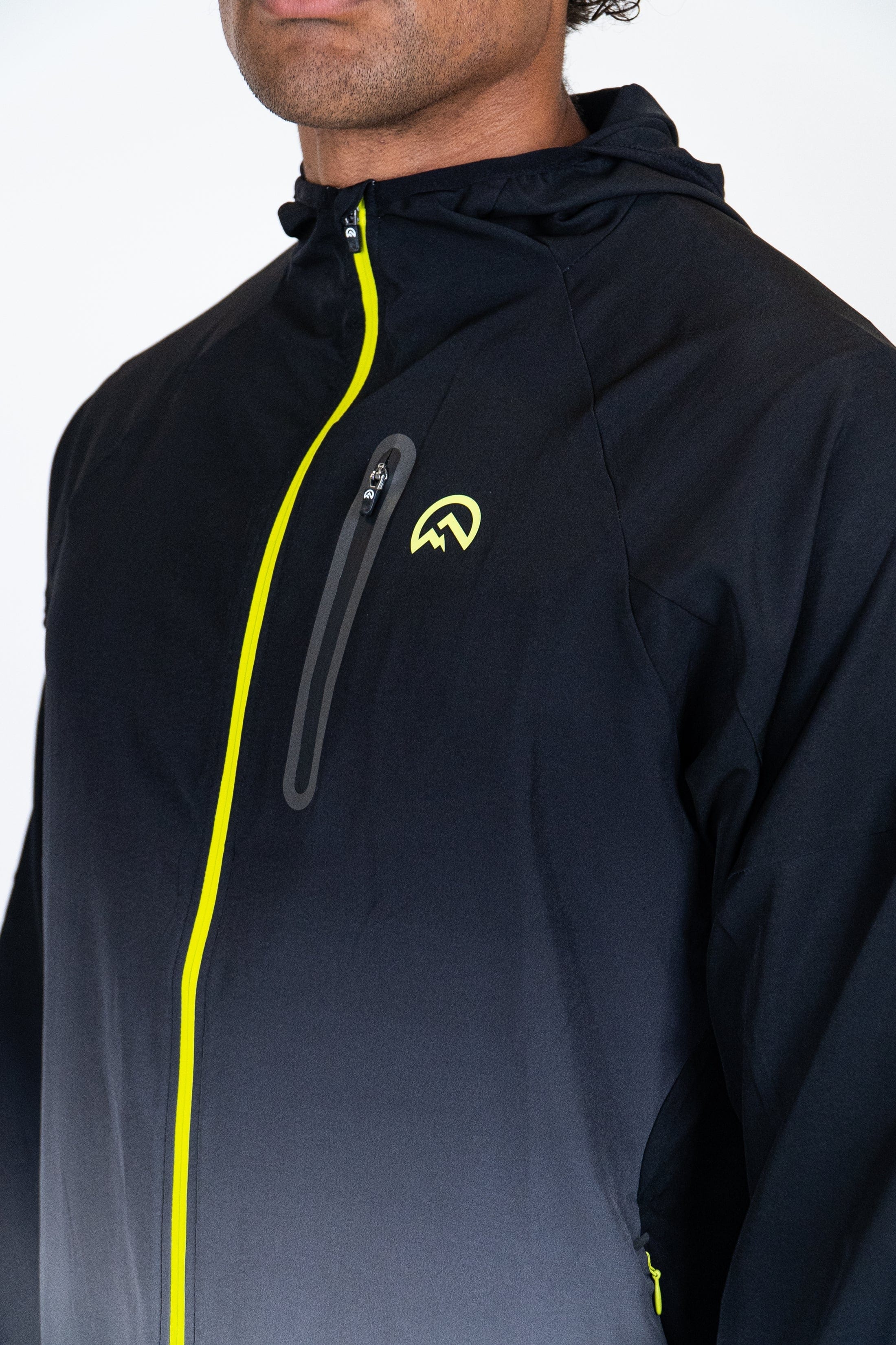 Flux gradient jacket 'black/neon' SS25