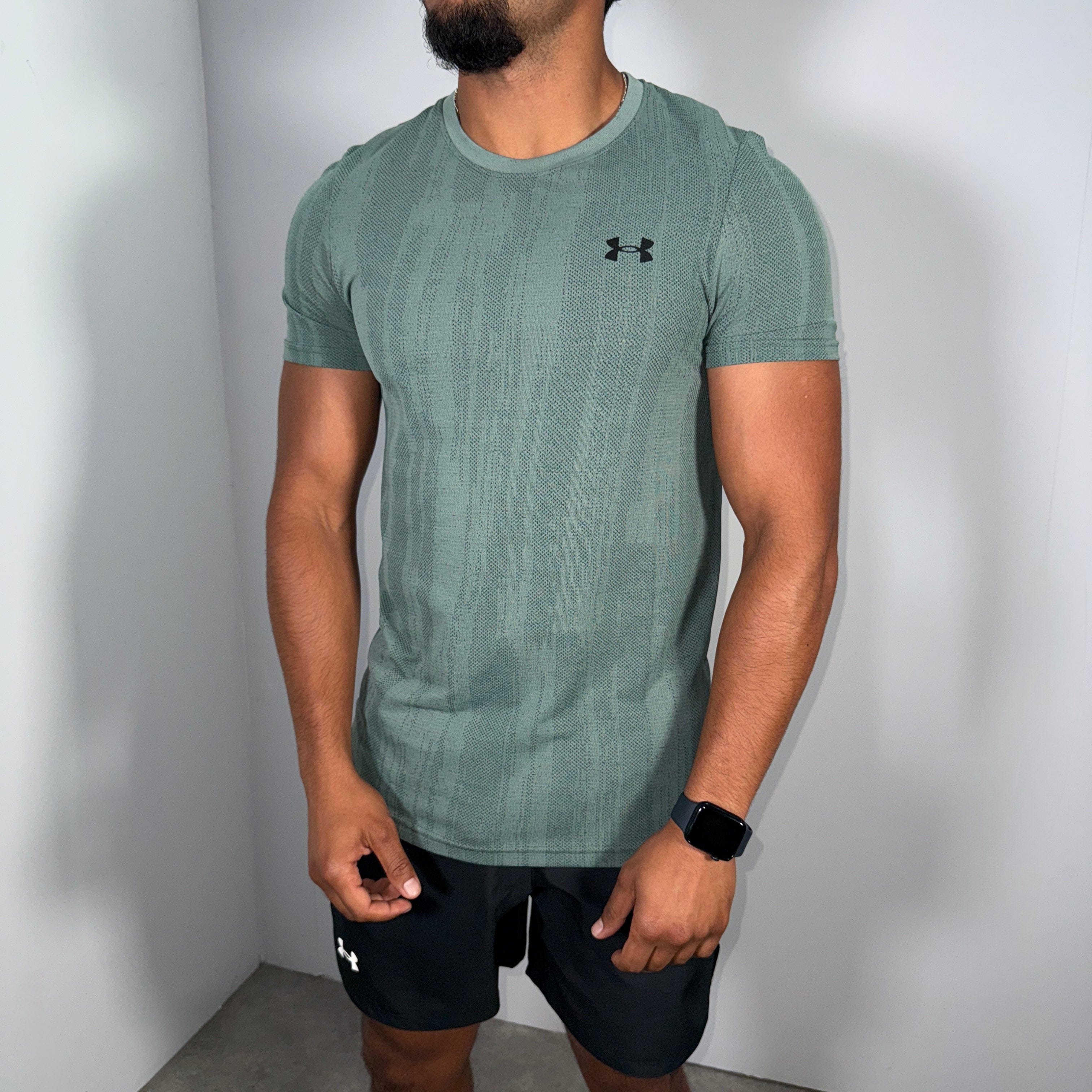 Under armour velocity t-shirt set 'khaki/black'