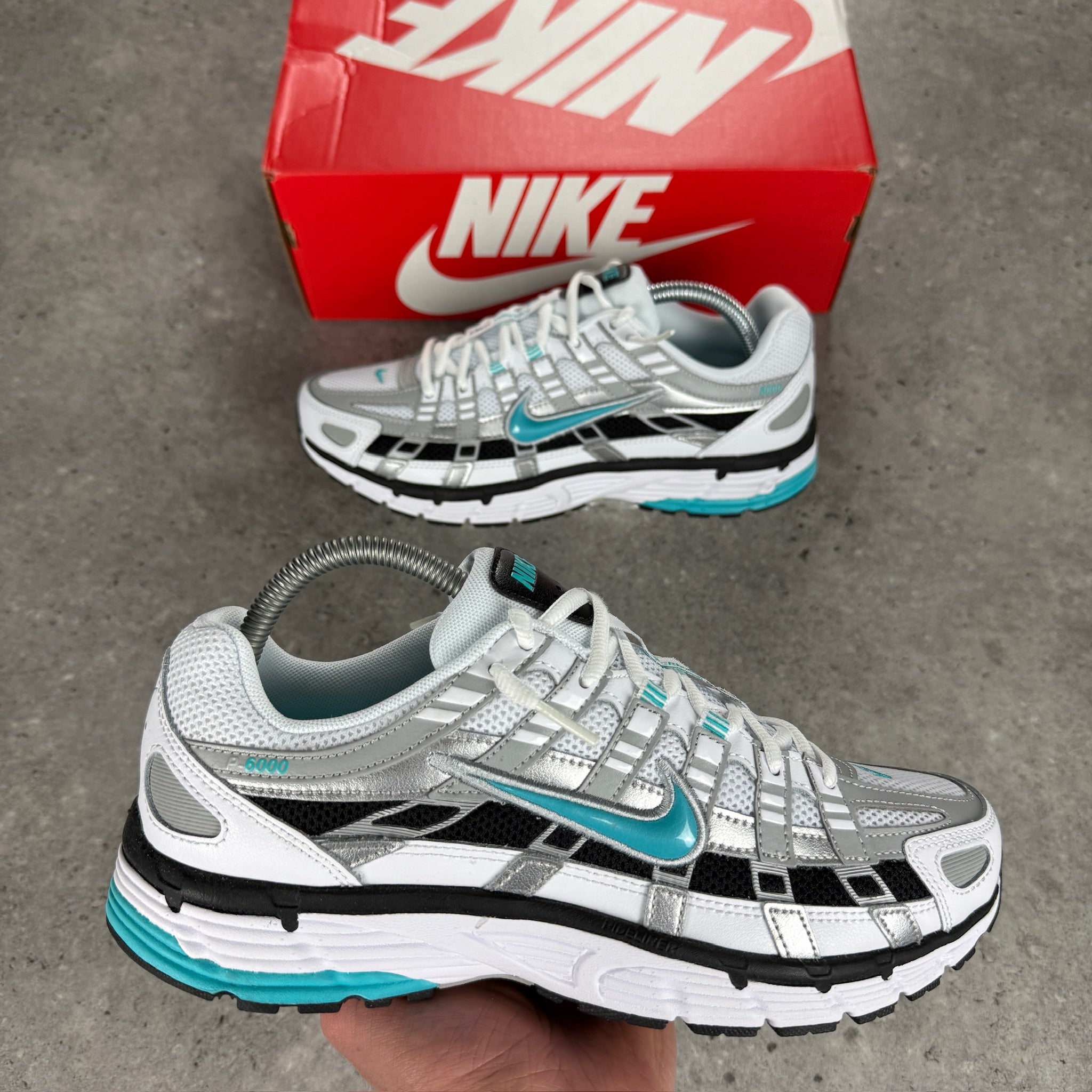Nike P-6000 Metallic Silver 'Dusty Cactus'