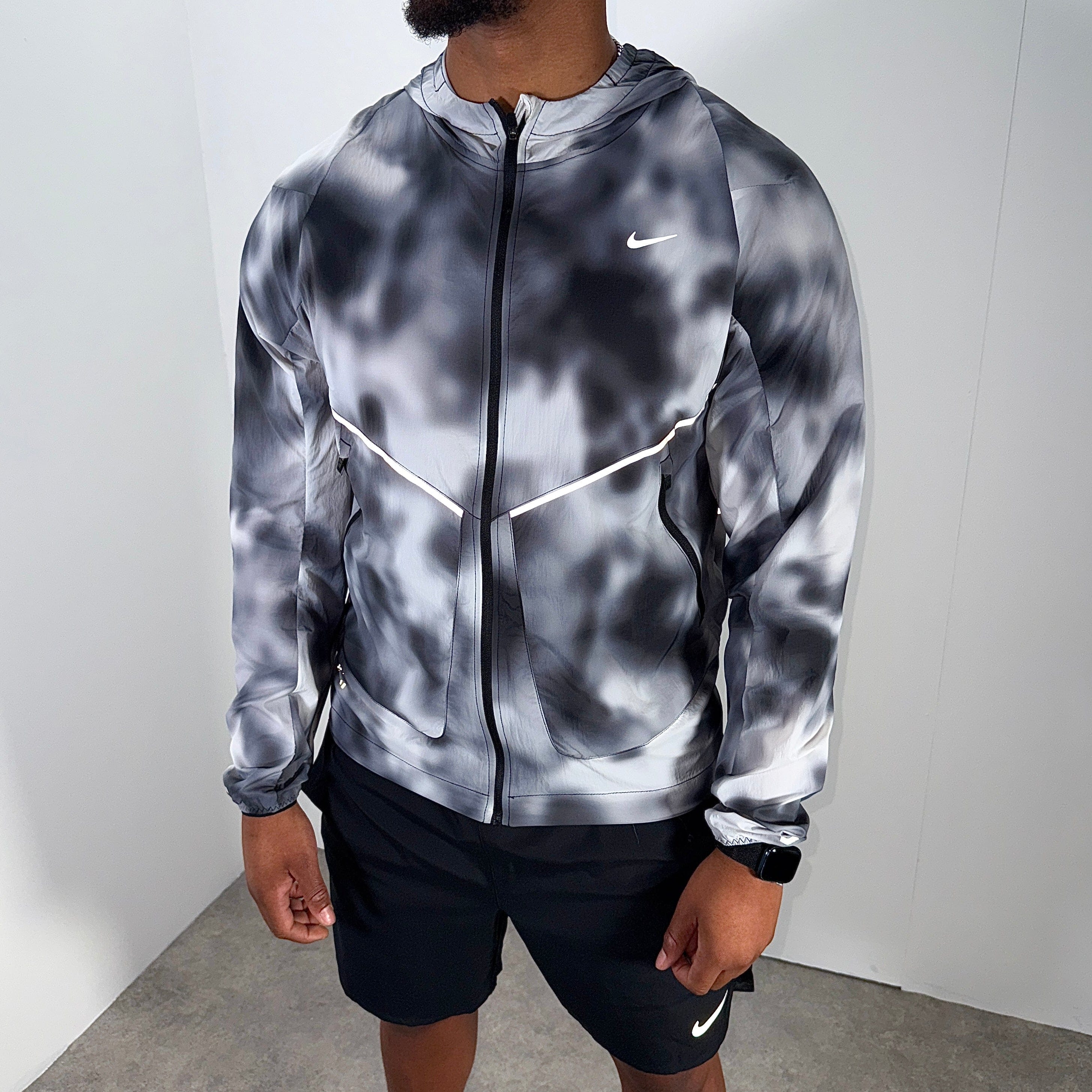 Nike run division jacket set 'black/mixed'