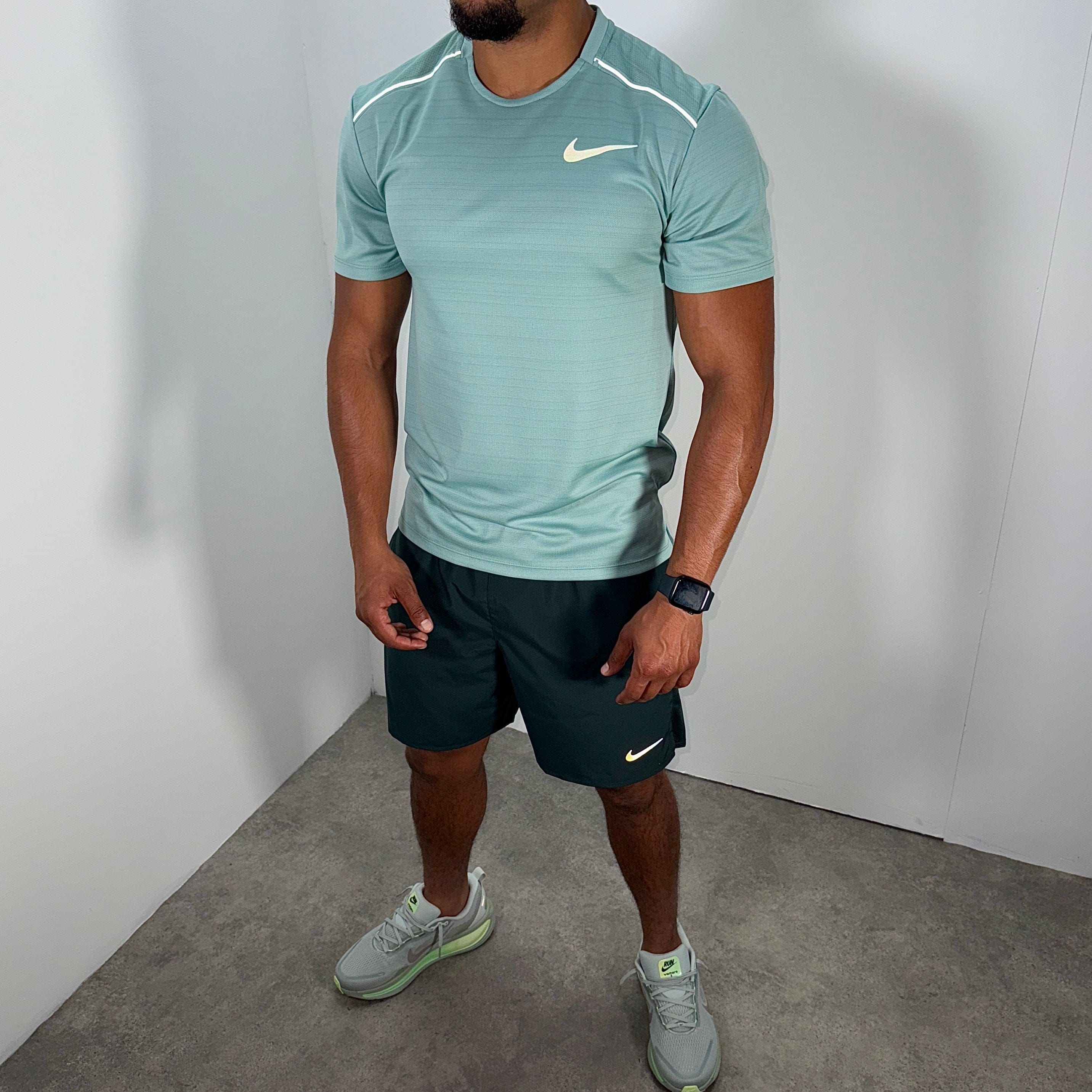 Nike miler 1.0 set 'seaweed/cannon'