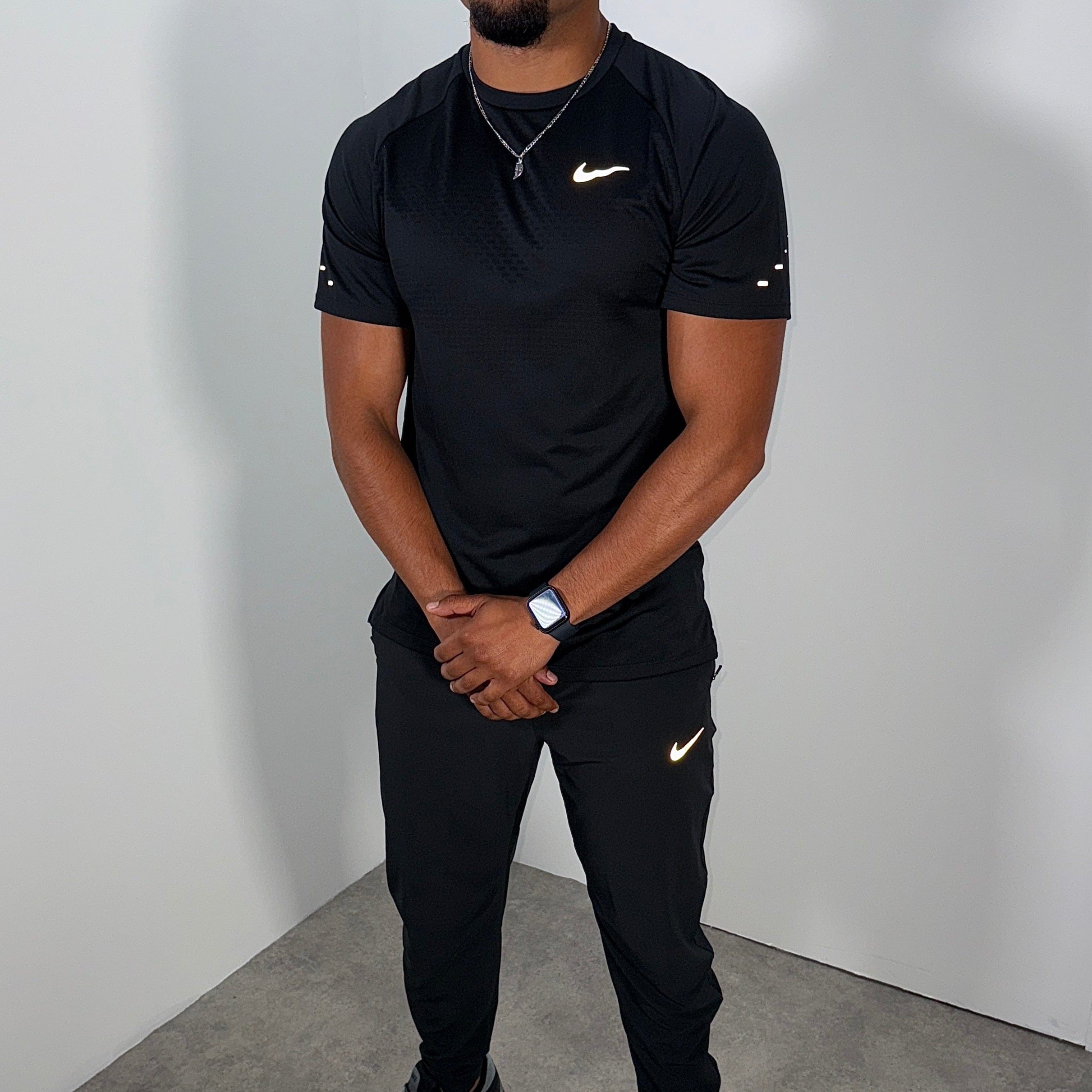 nike stride pants set 'black'