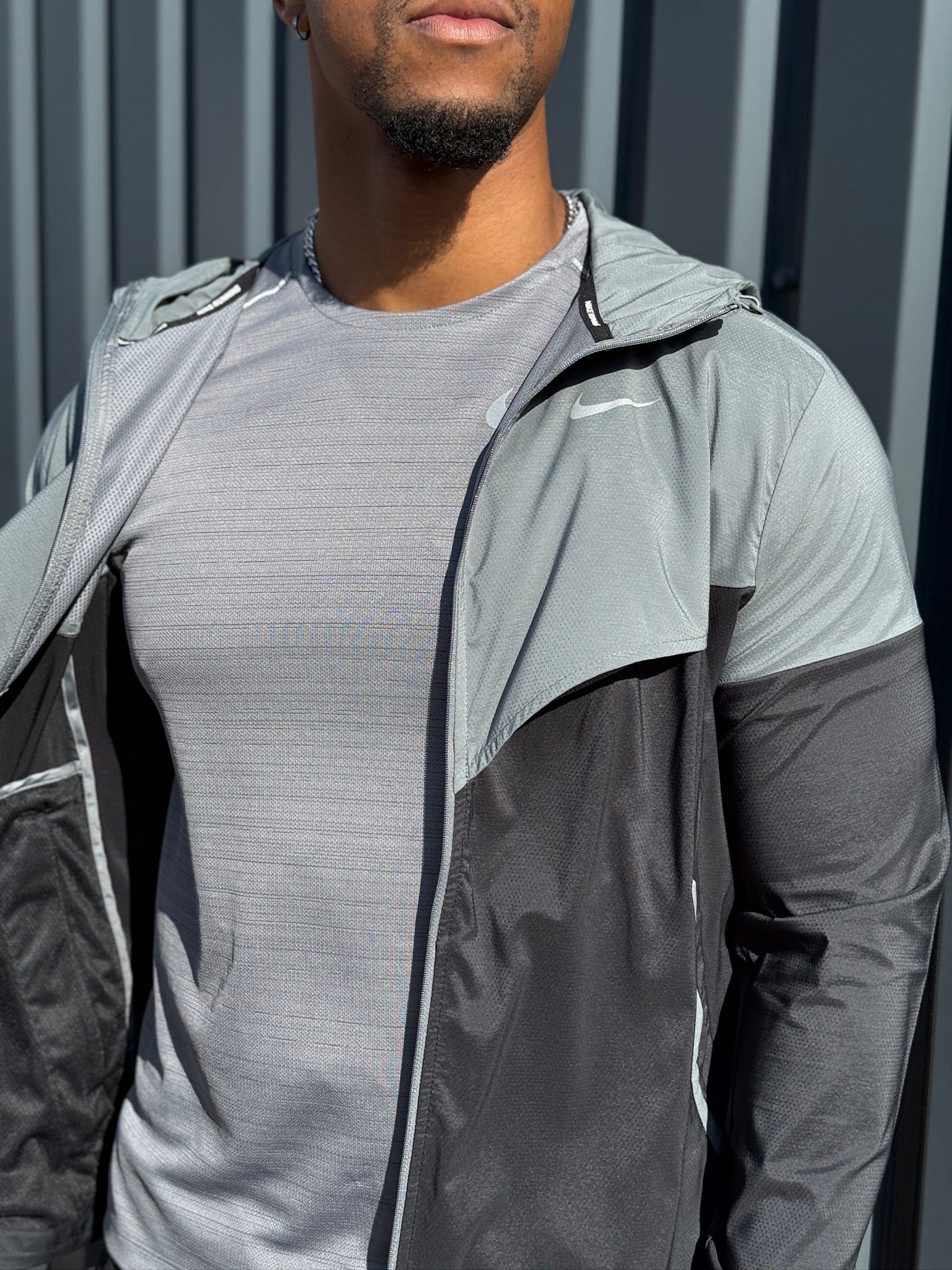 Nike windrunner miler short tri-set 'smoke grey/black