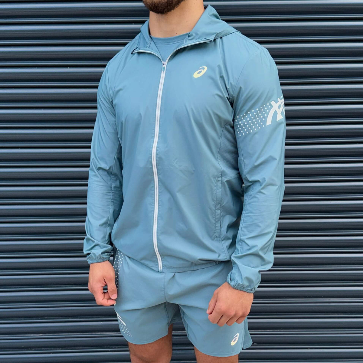 ASICS Icon Jacket Set 'Foggy Teal'