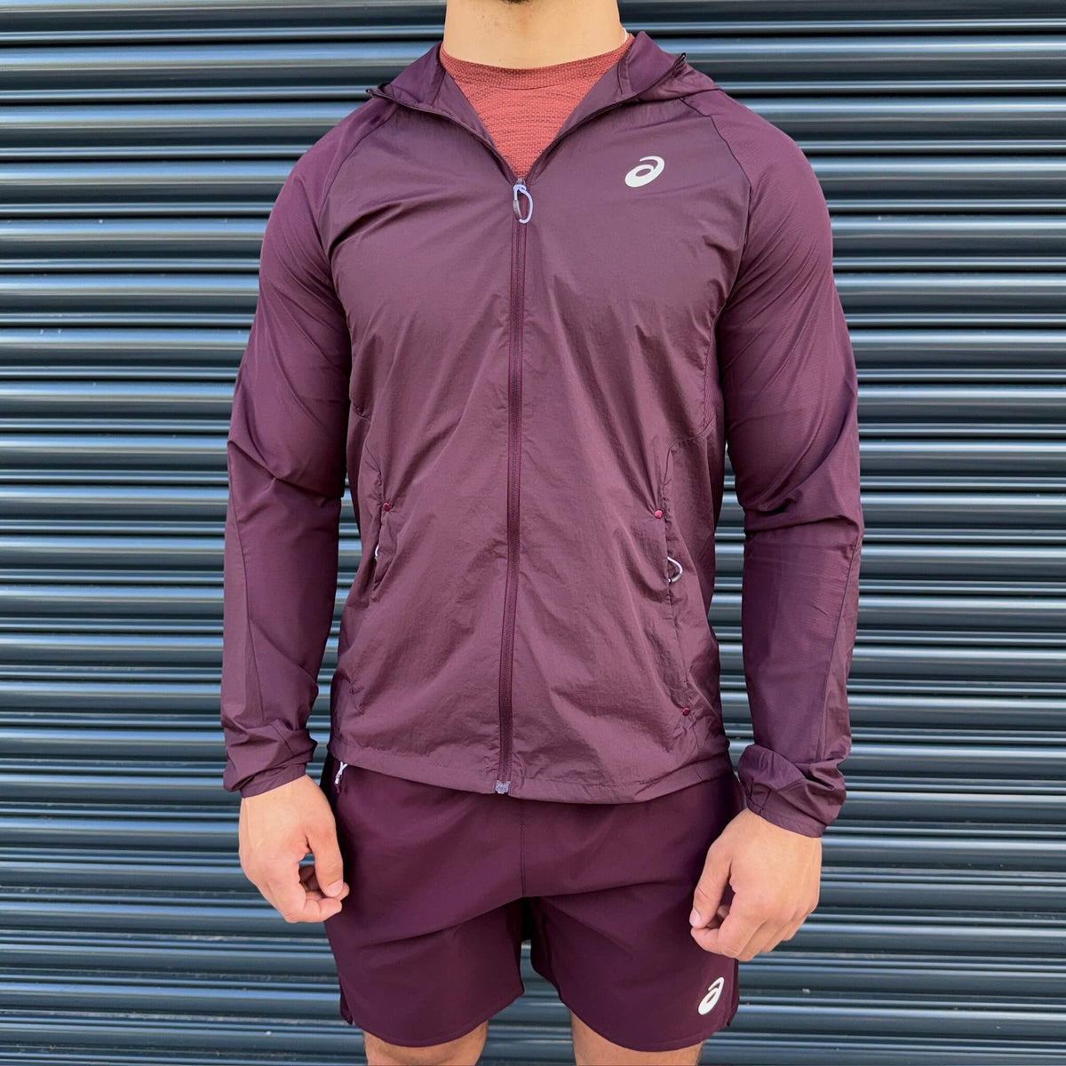 ASICS Road Lightweight Core Shorts Set 'Dark Currant'