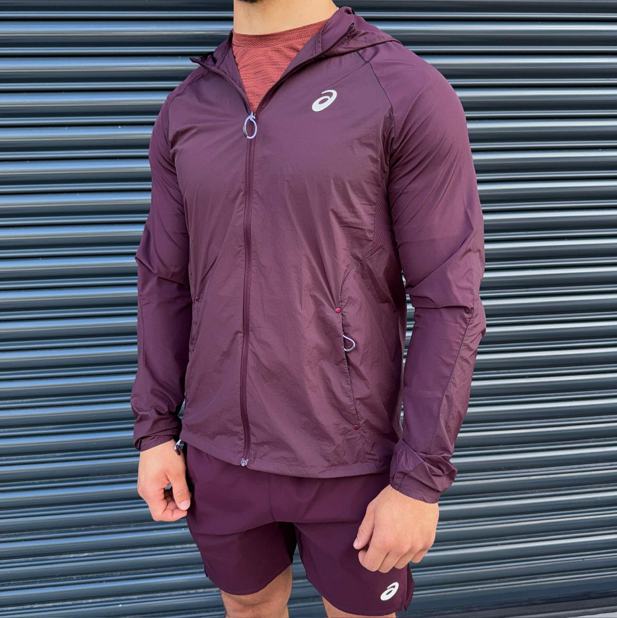ASICS Road Lightweight Core Shorts Set 'Dark Currant'